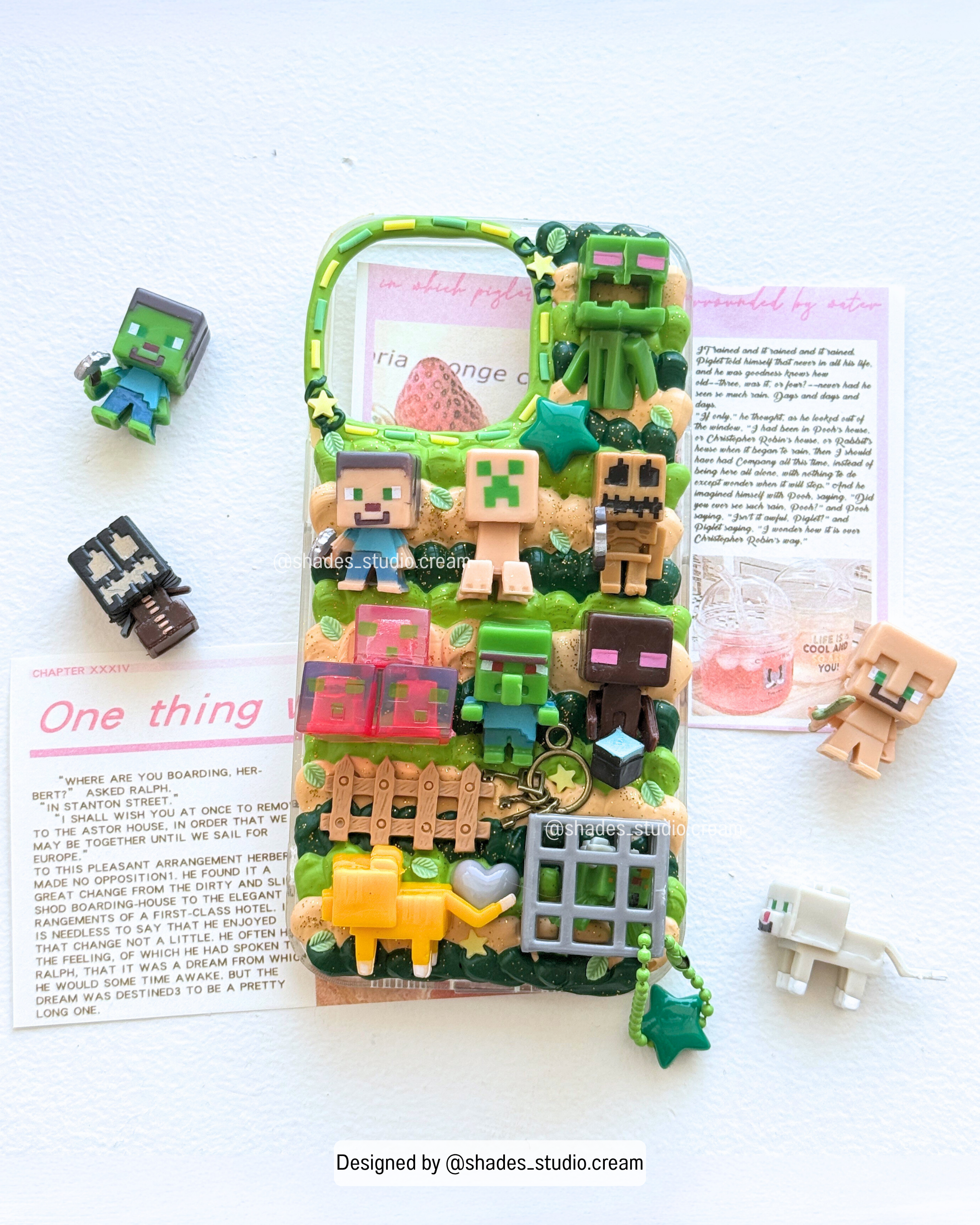 Minecraft decoden phone case for any phone model!