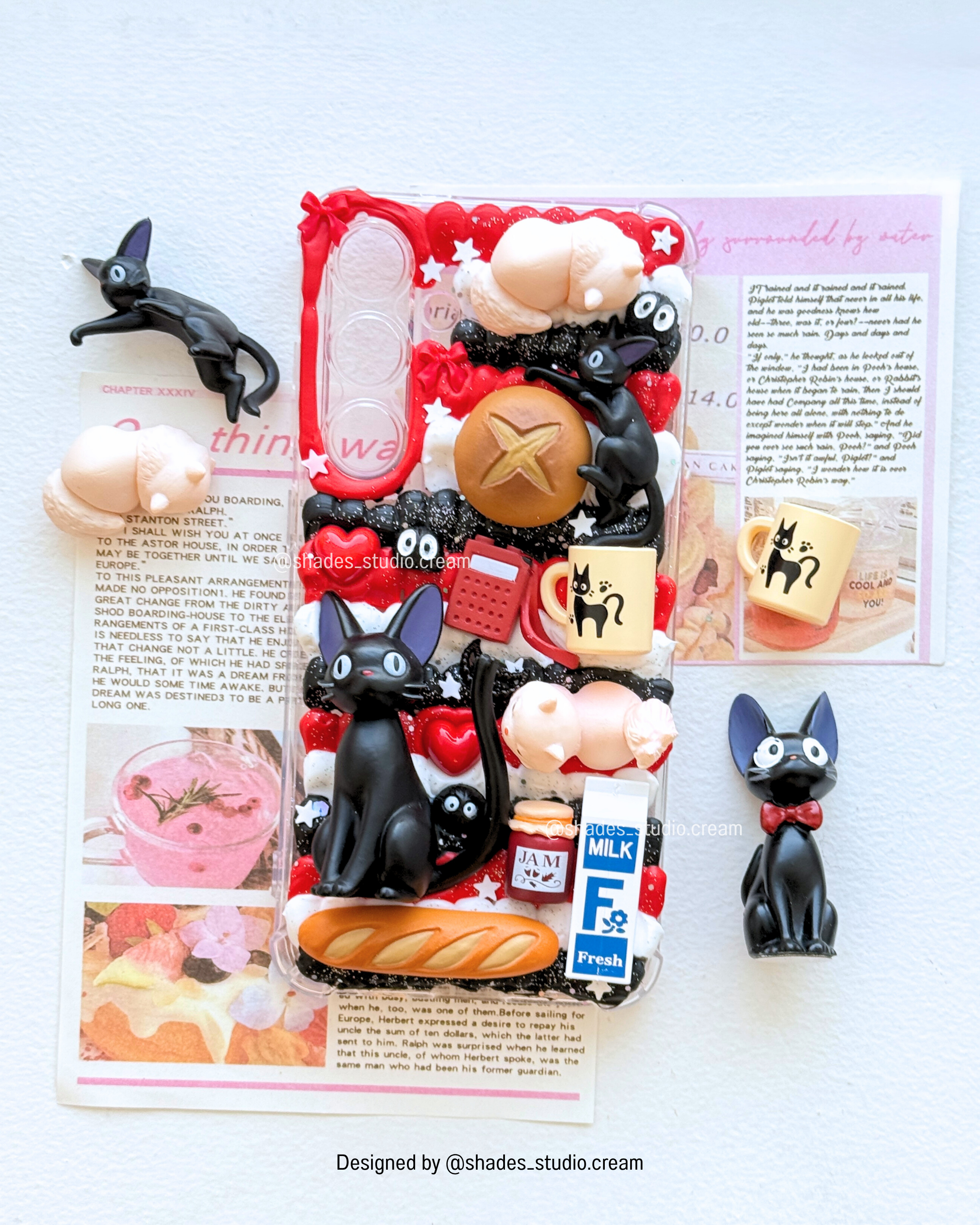Studio ghibli jiji cat decoden phone case for any phone model