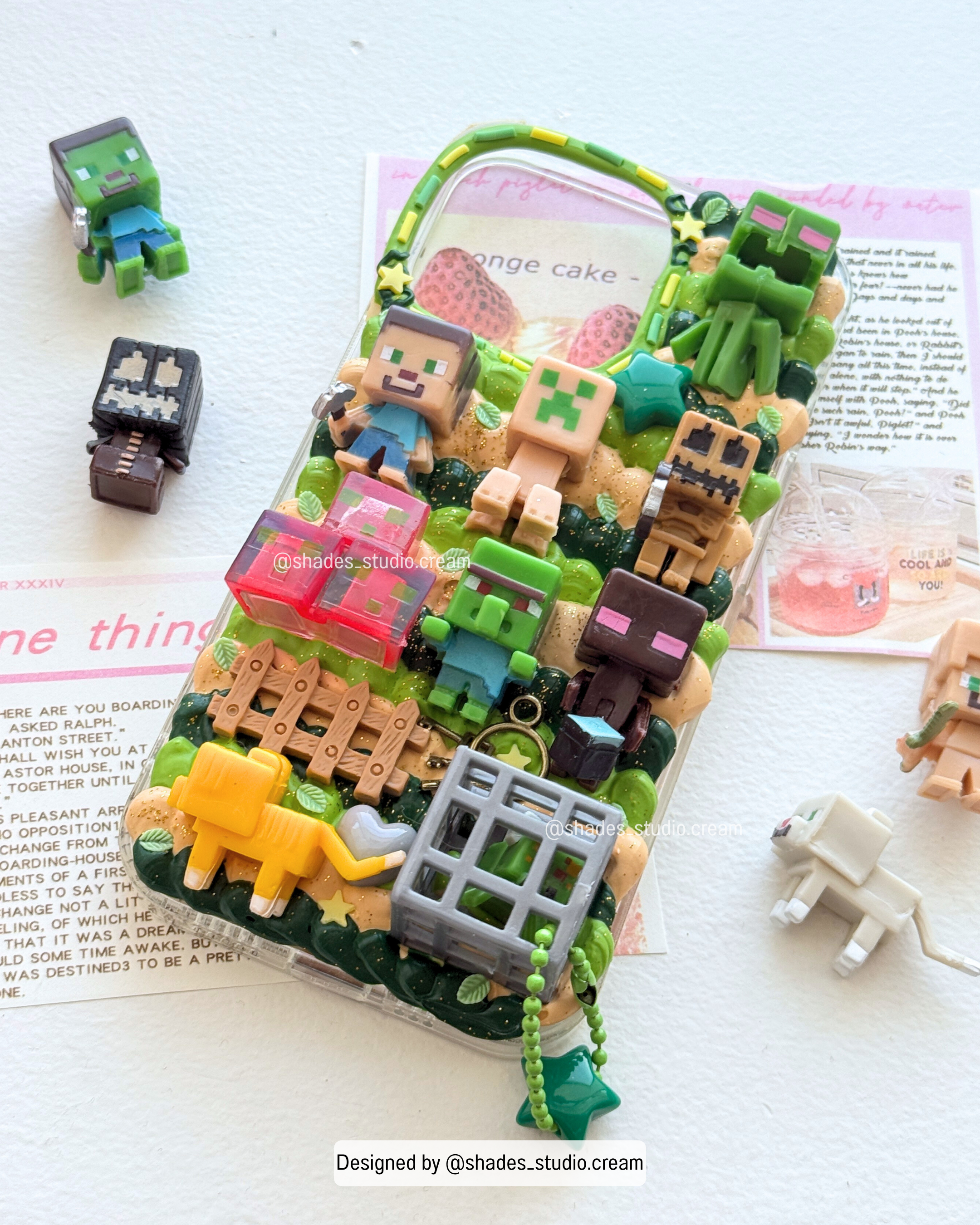 Minecraft decoden phone case for any phone model!