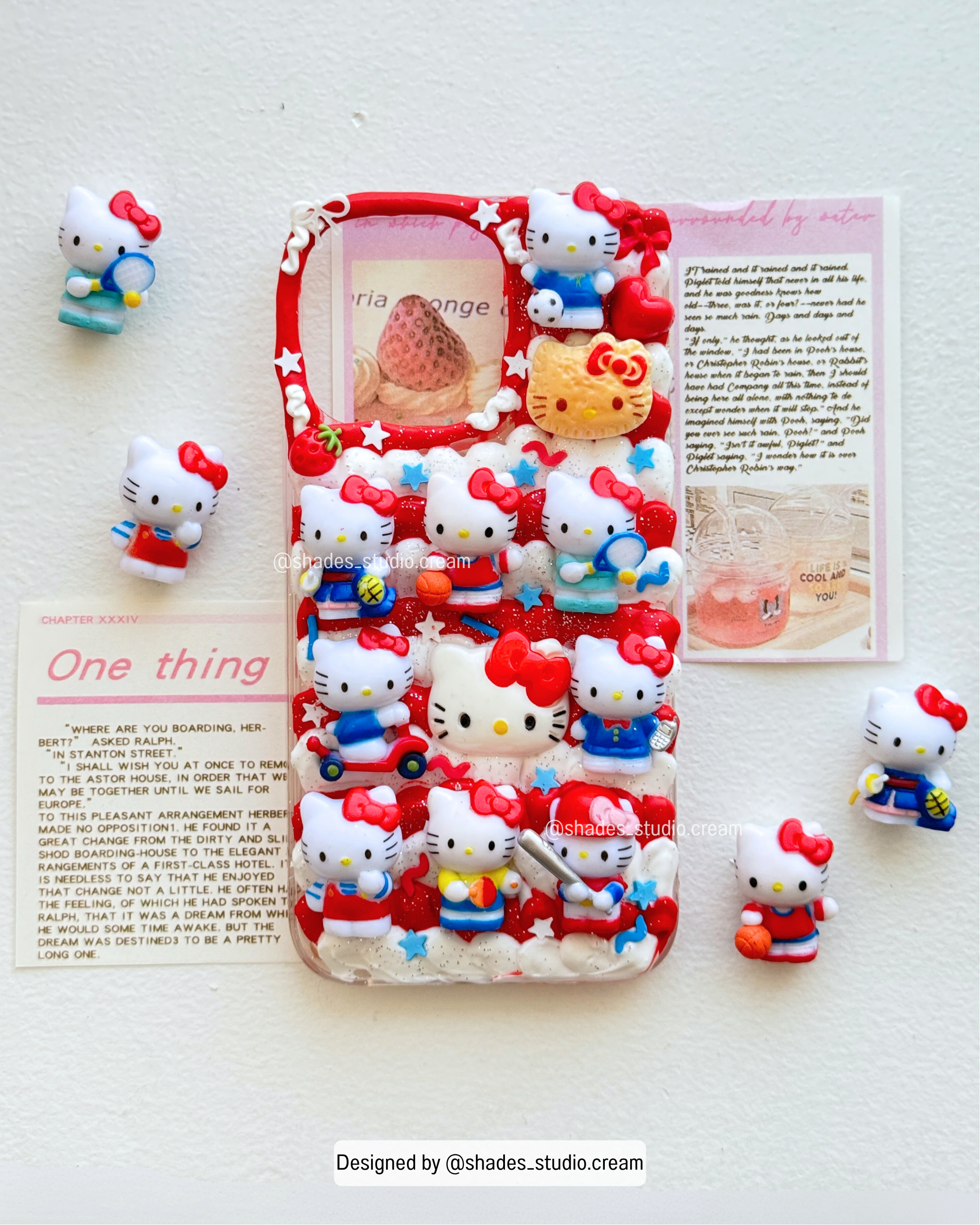 Hello Kitty Red decoden phone case for any phone model
