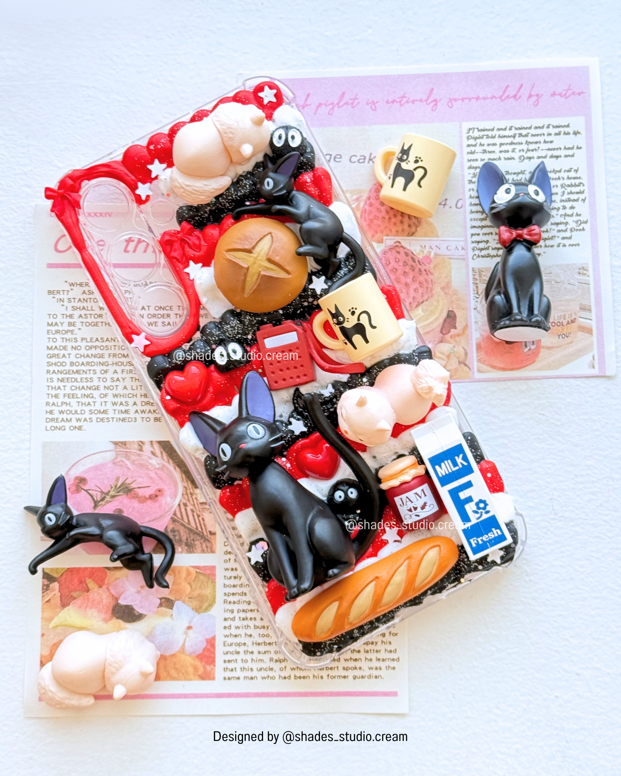 Studio ghibli jiji cat decoden phone case for any phone model