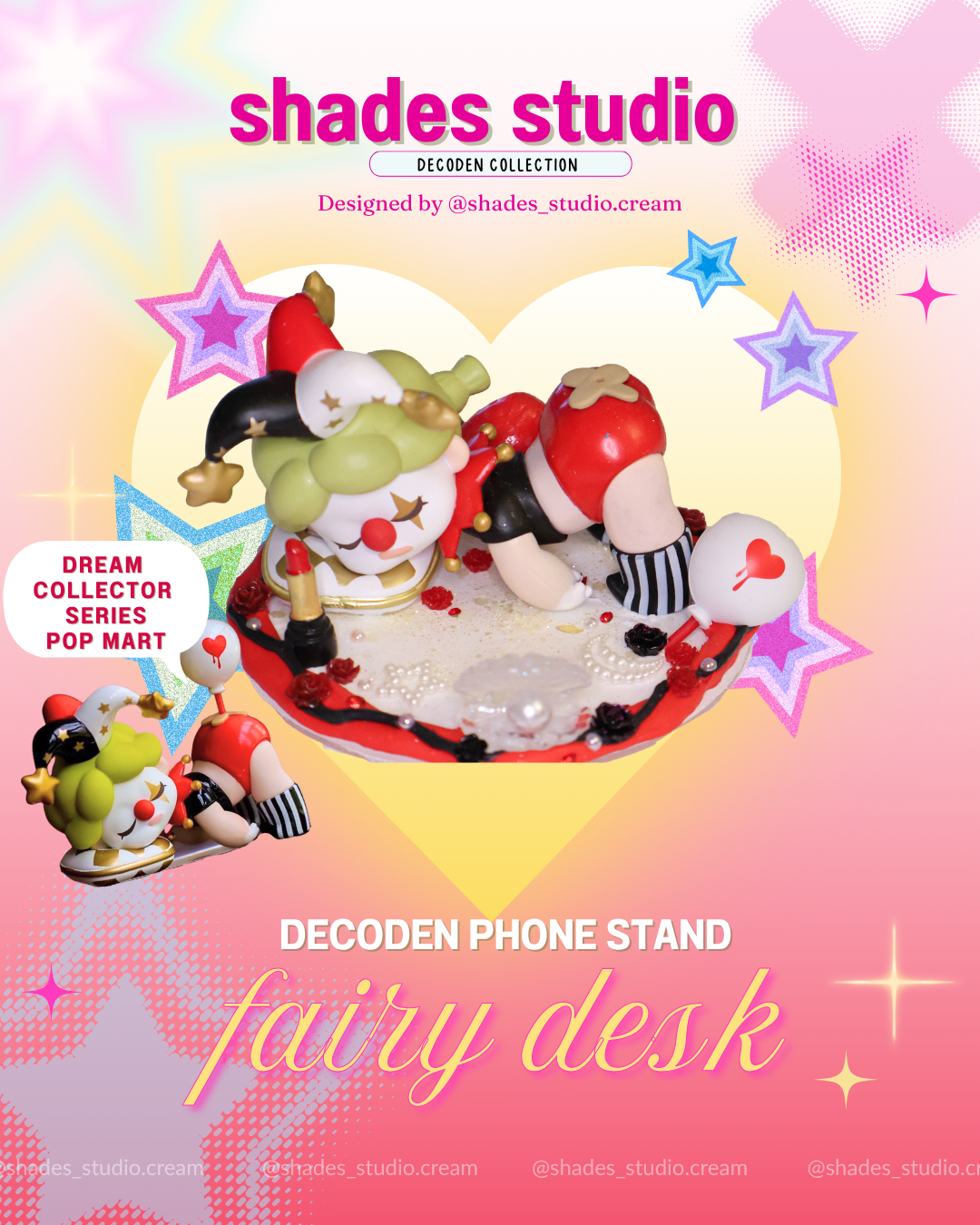 Handmade dream collector series pop mart decoden phone/tablet stand
