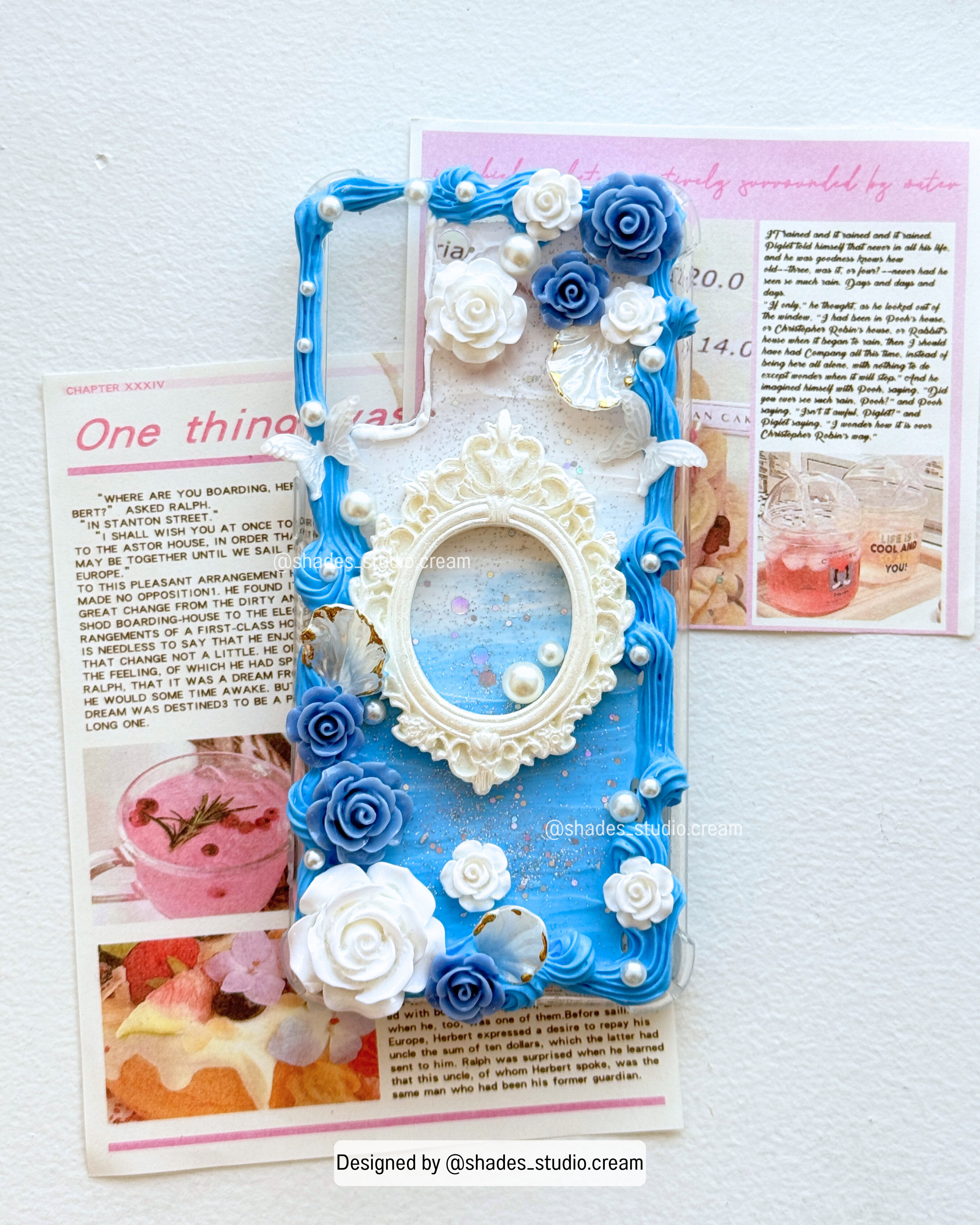 Classic blue decoden phone case for Samsung S21 & S30