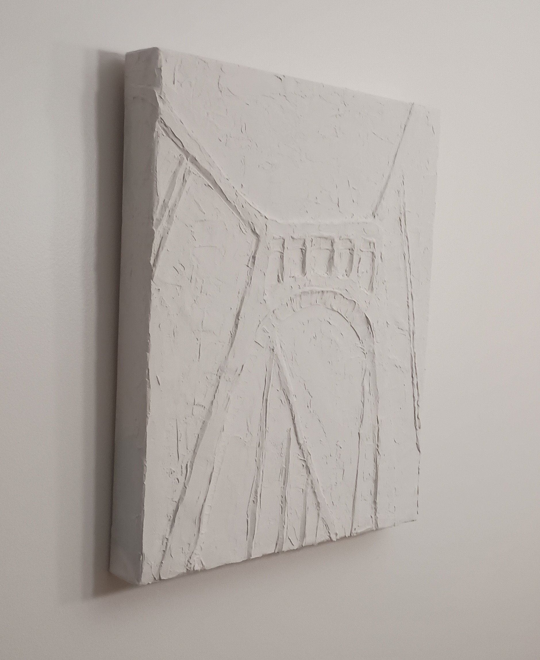 Textured Abstract Geometric Canvas Art Roberto Clemente Bridge