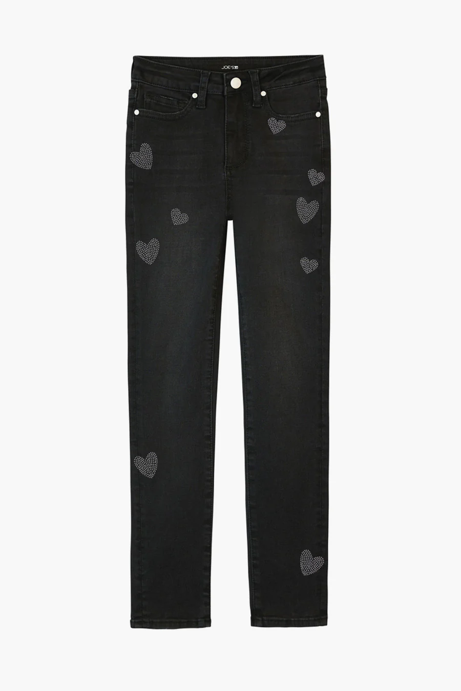 Black Heart-Patterned Jeans