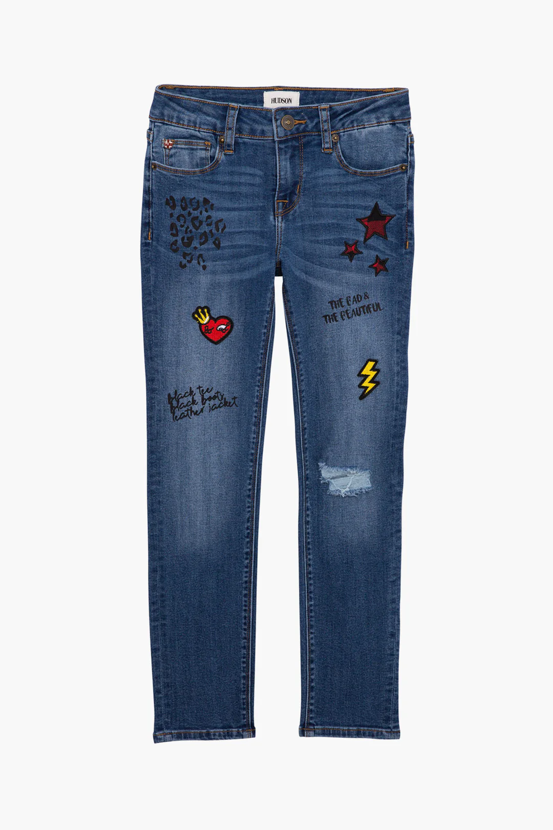 Embroidered Denim Jeans