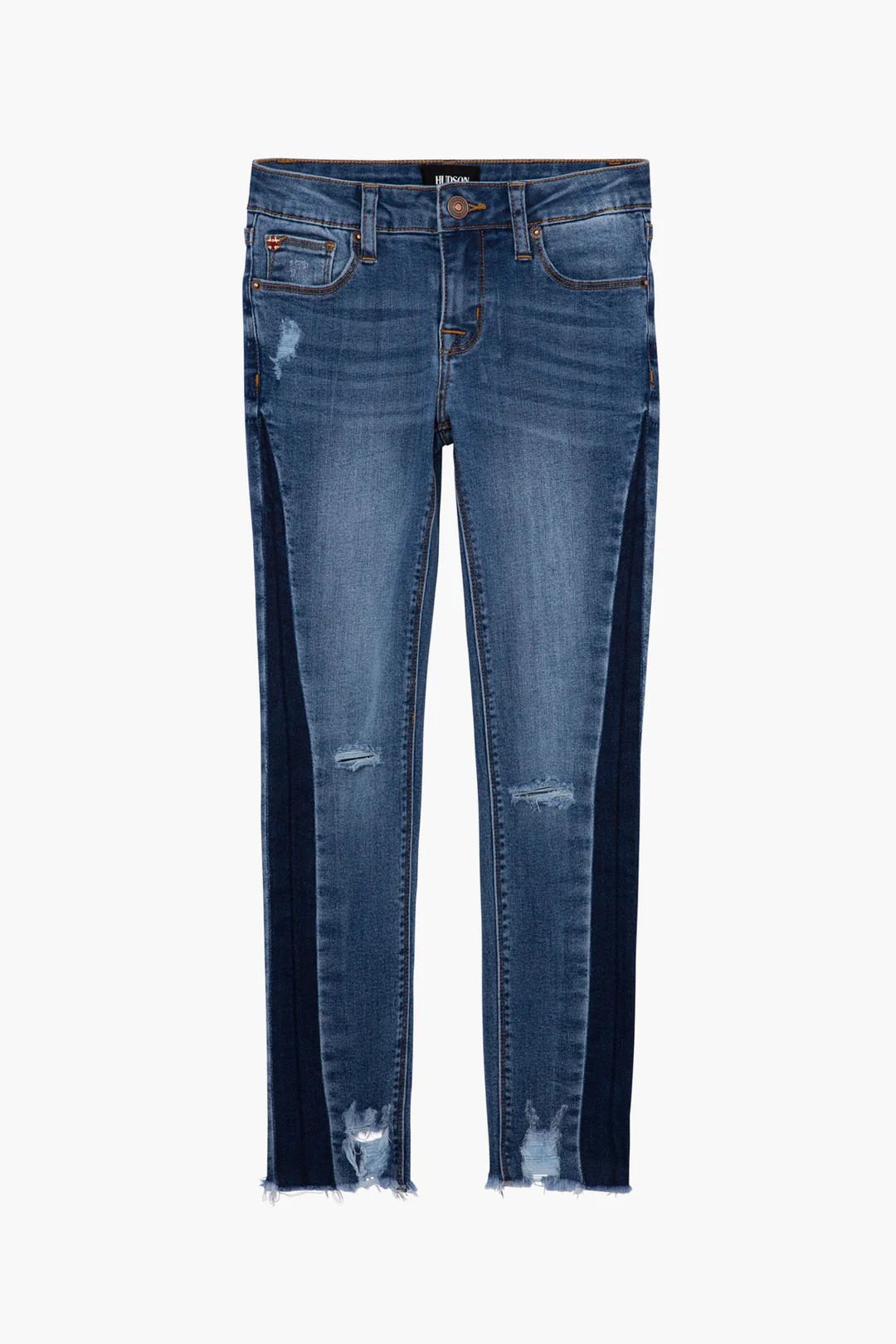 Two-Tone Skinny Jeans