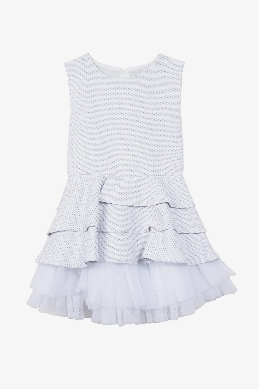 Girls' Sleeveless Ruffle Dress
