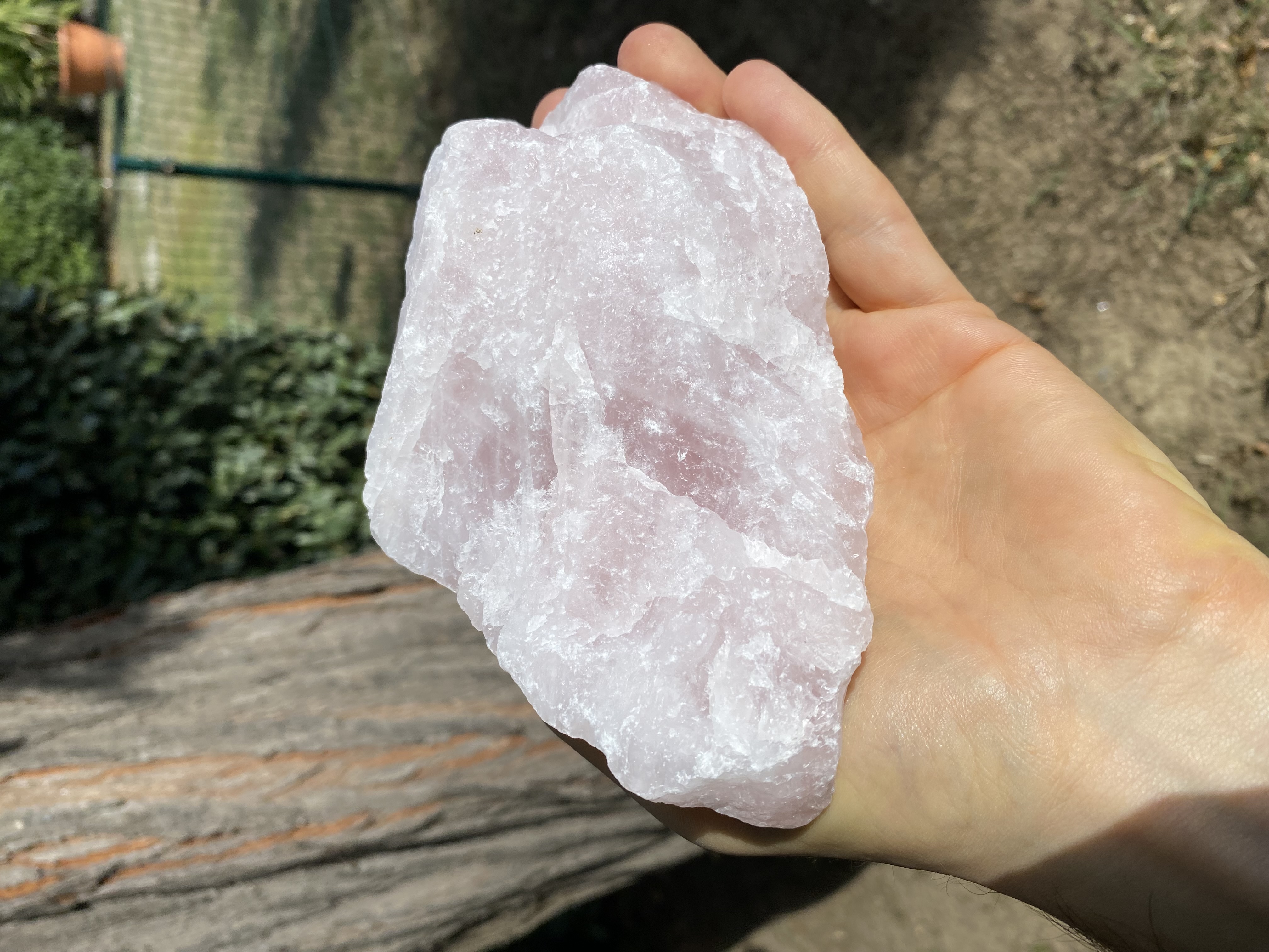 Quartz rose brut