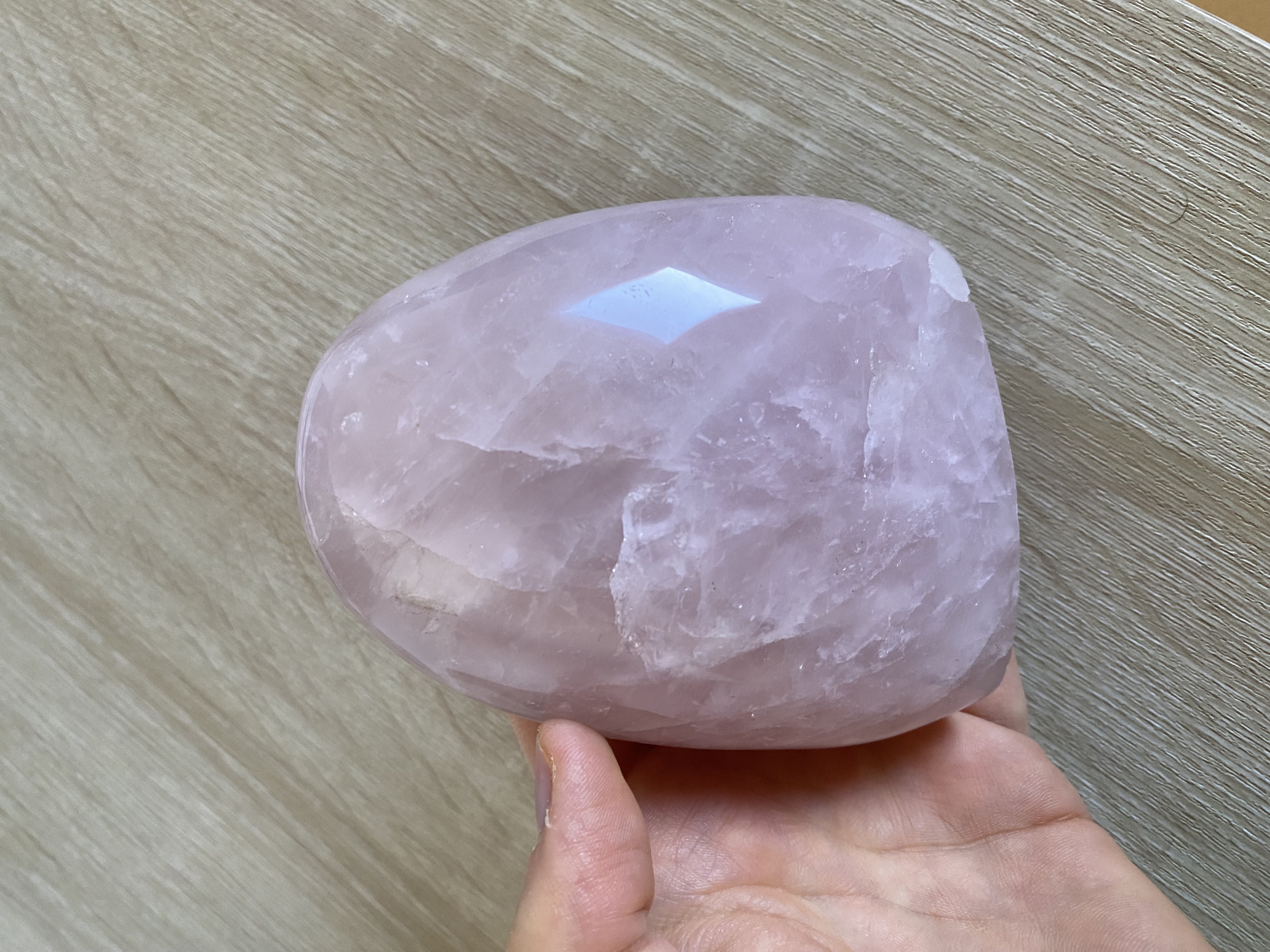 Quartz rose forme libre