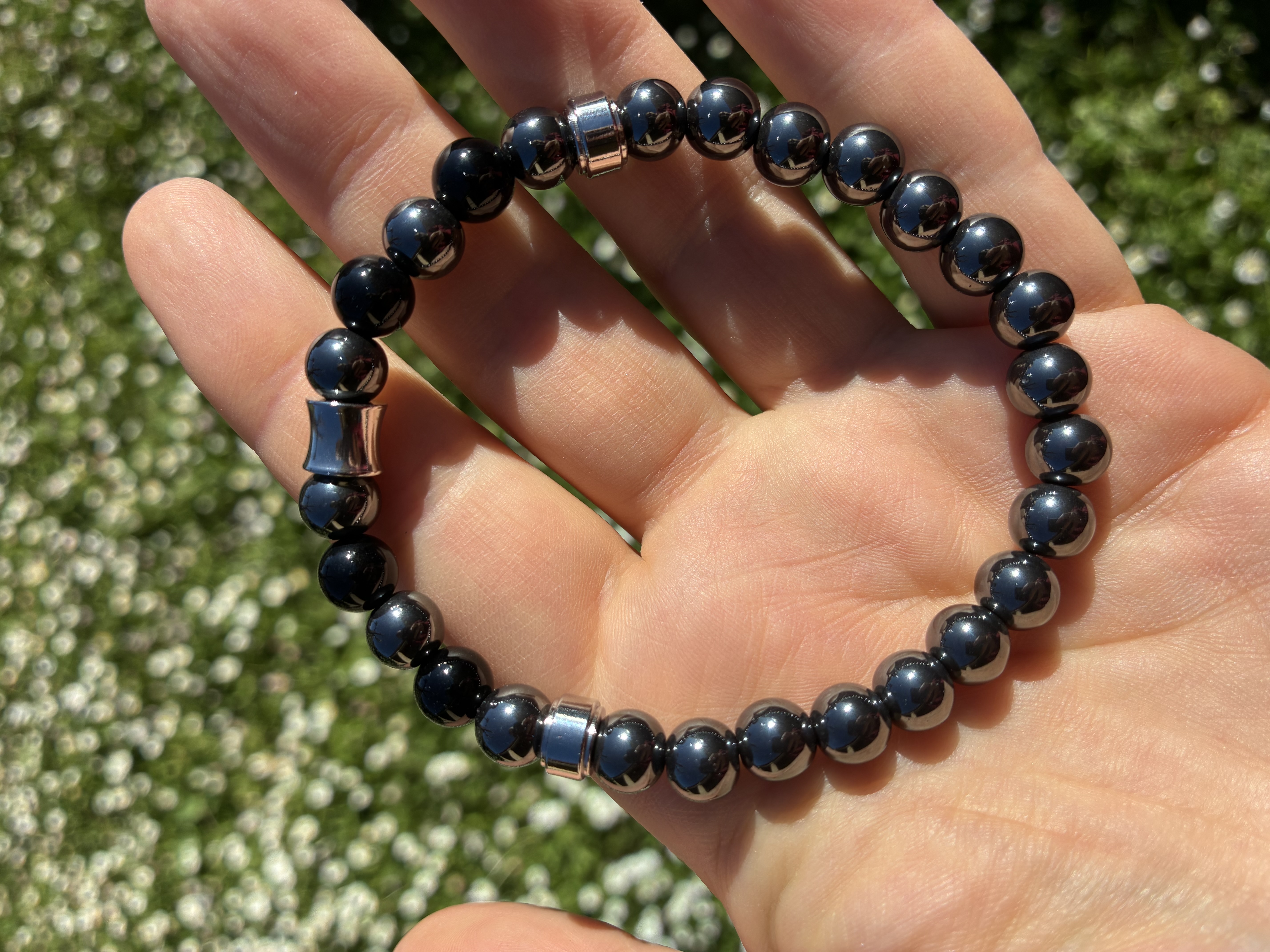 Bracelet en hématite - 8mm