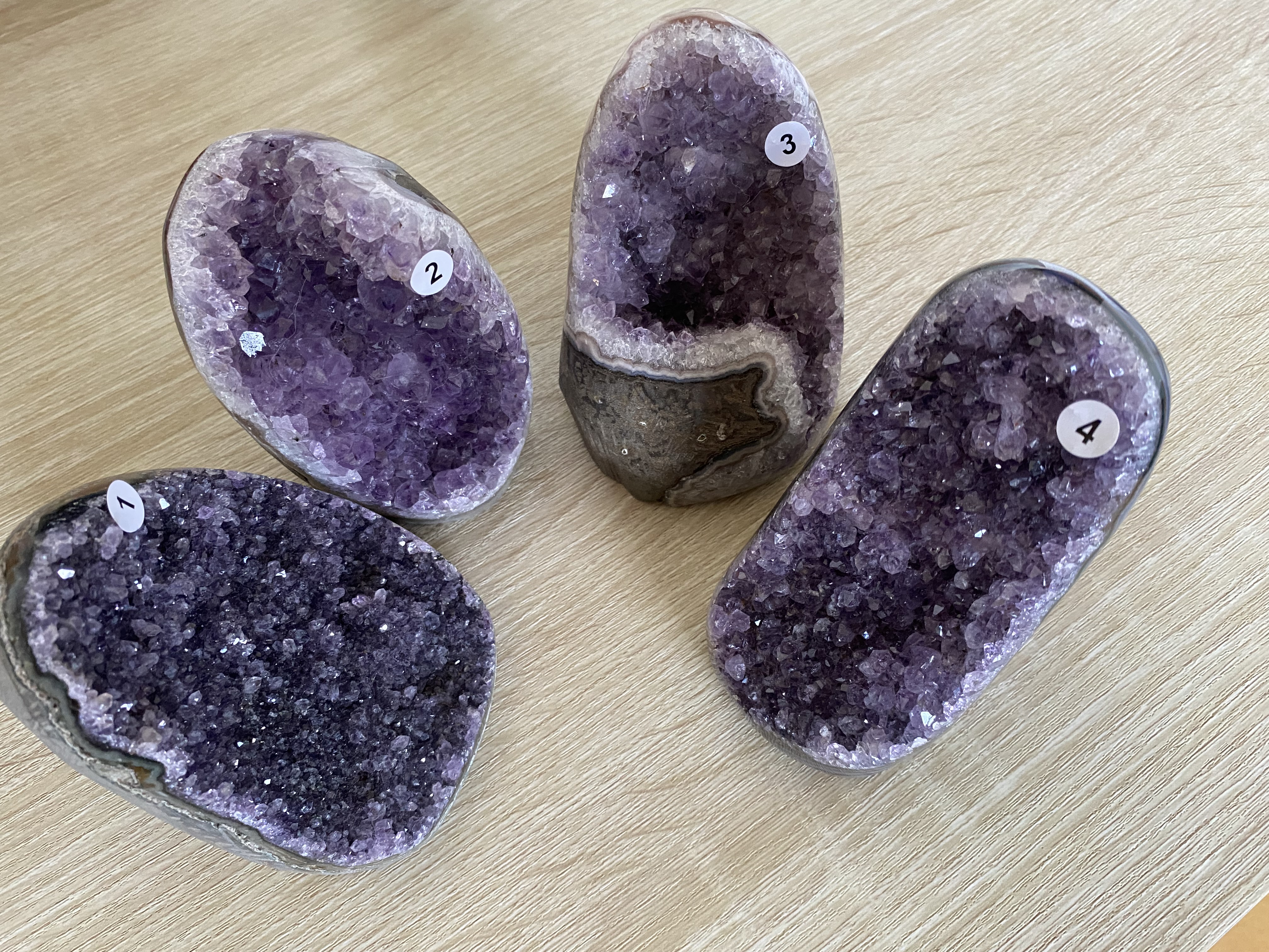Géodes d'améthyste