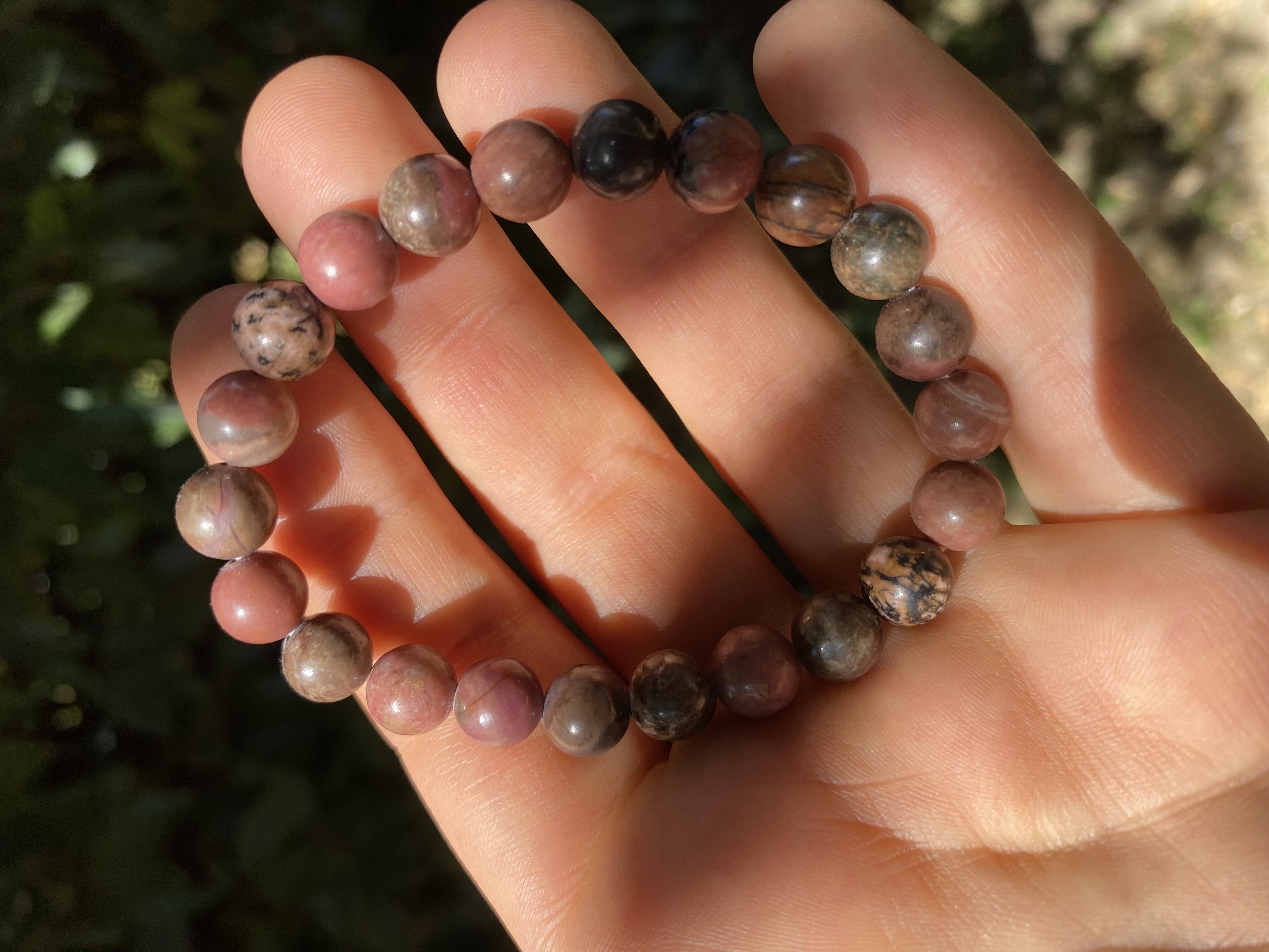 Bracelet rhodonite 8mm