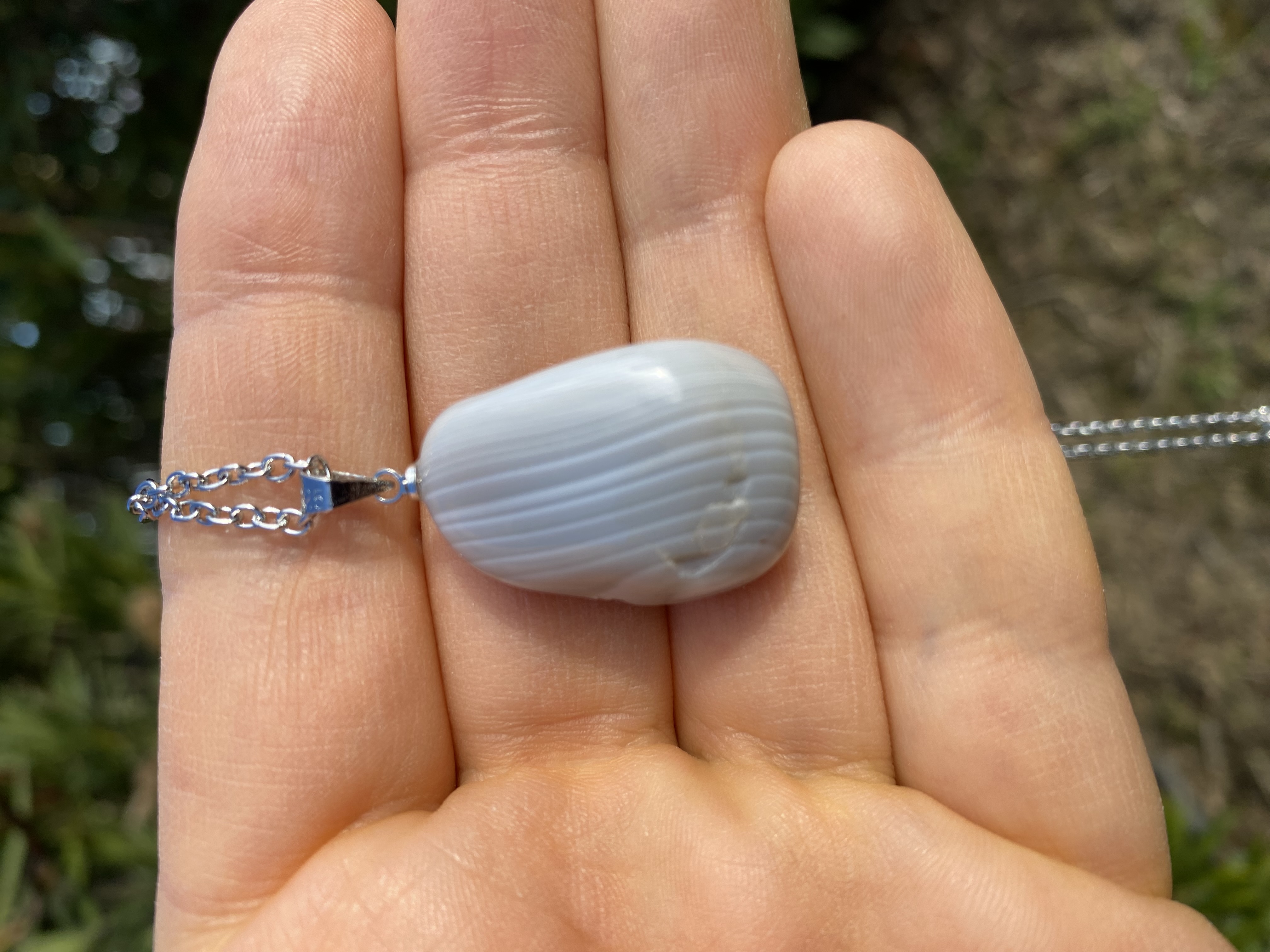 Pendentif en agate Botswana 