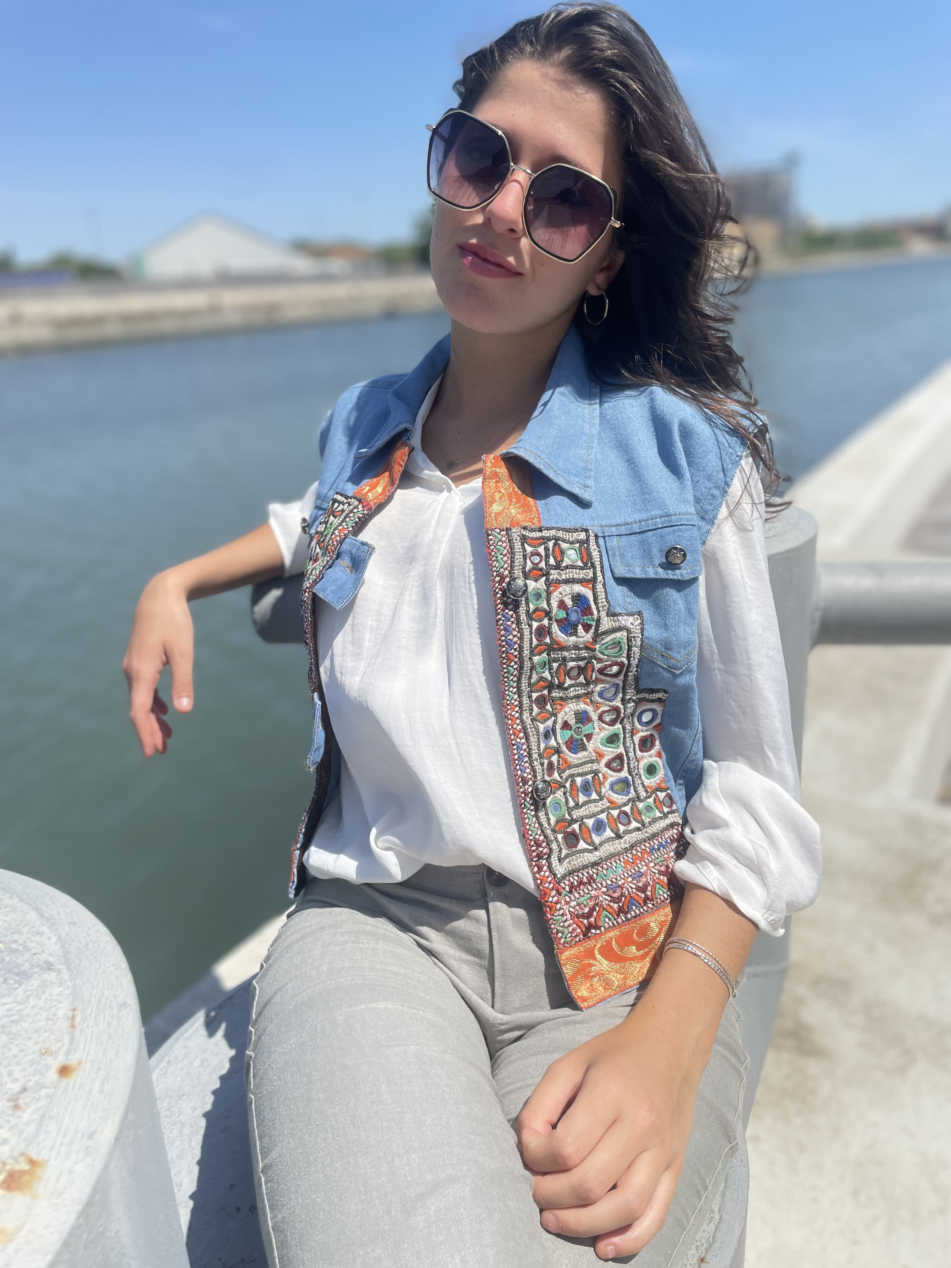 Gilet Rangoli Jeans 4M