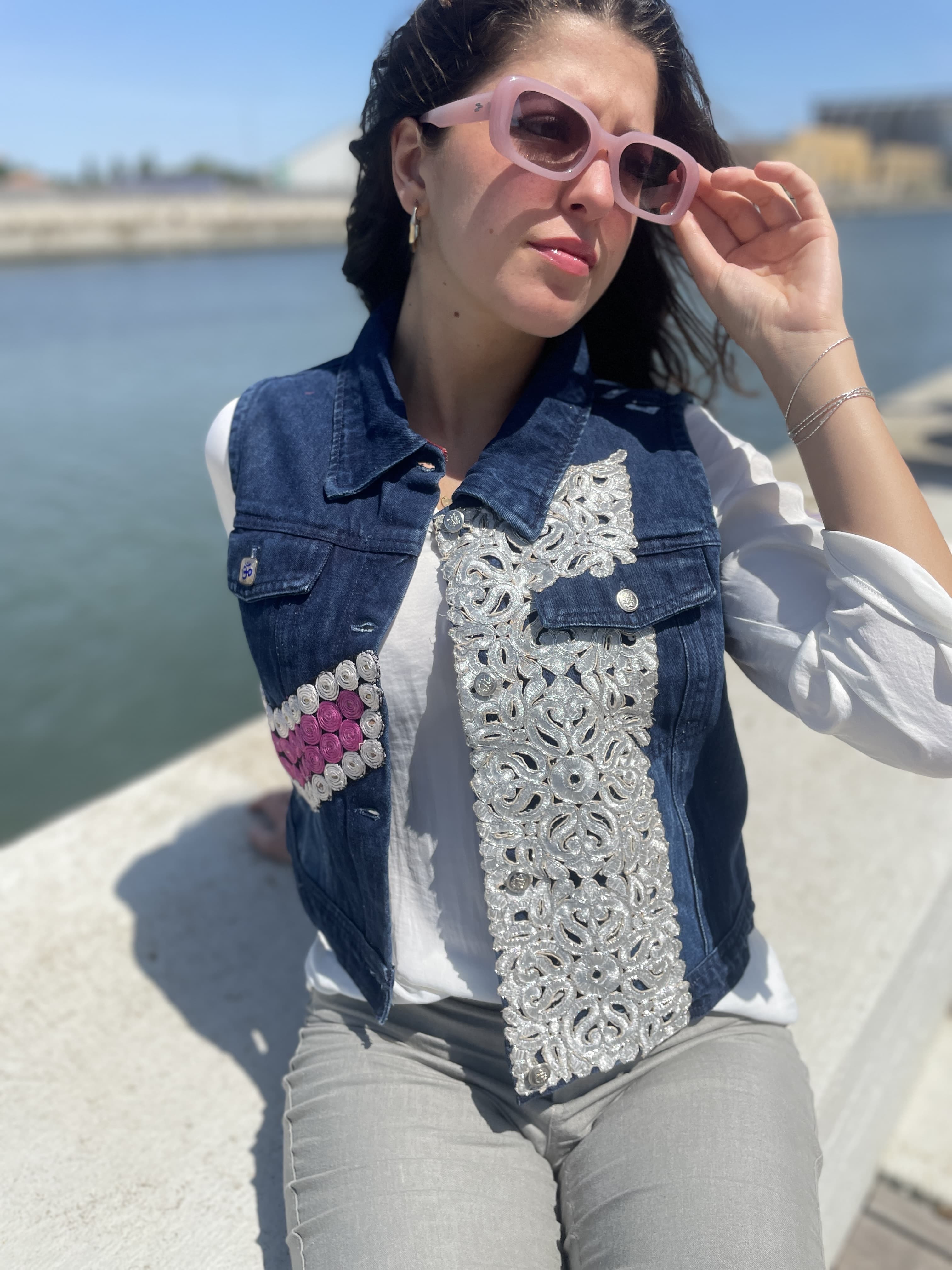 Gilet Rangoli Jeans 1M