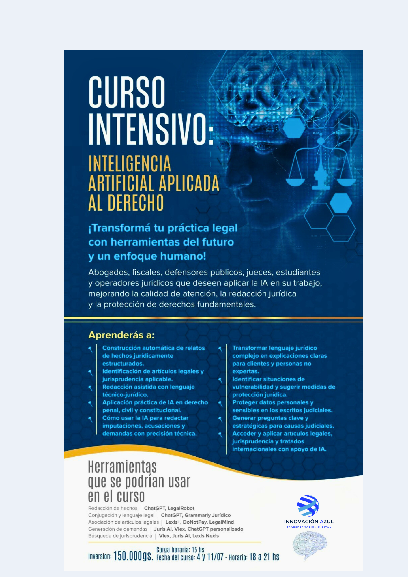  Curso Intensivo: Inteligencia Artificial Aplicada al Derecho
