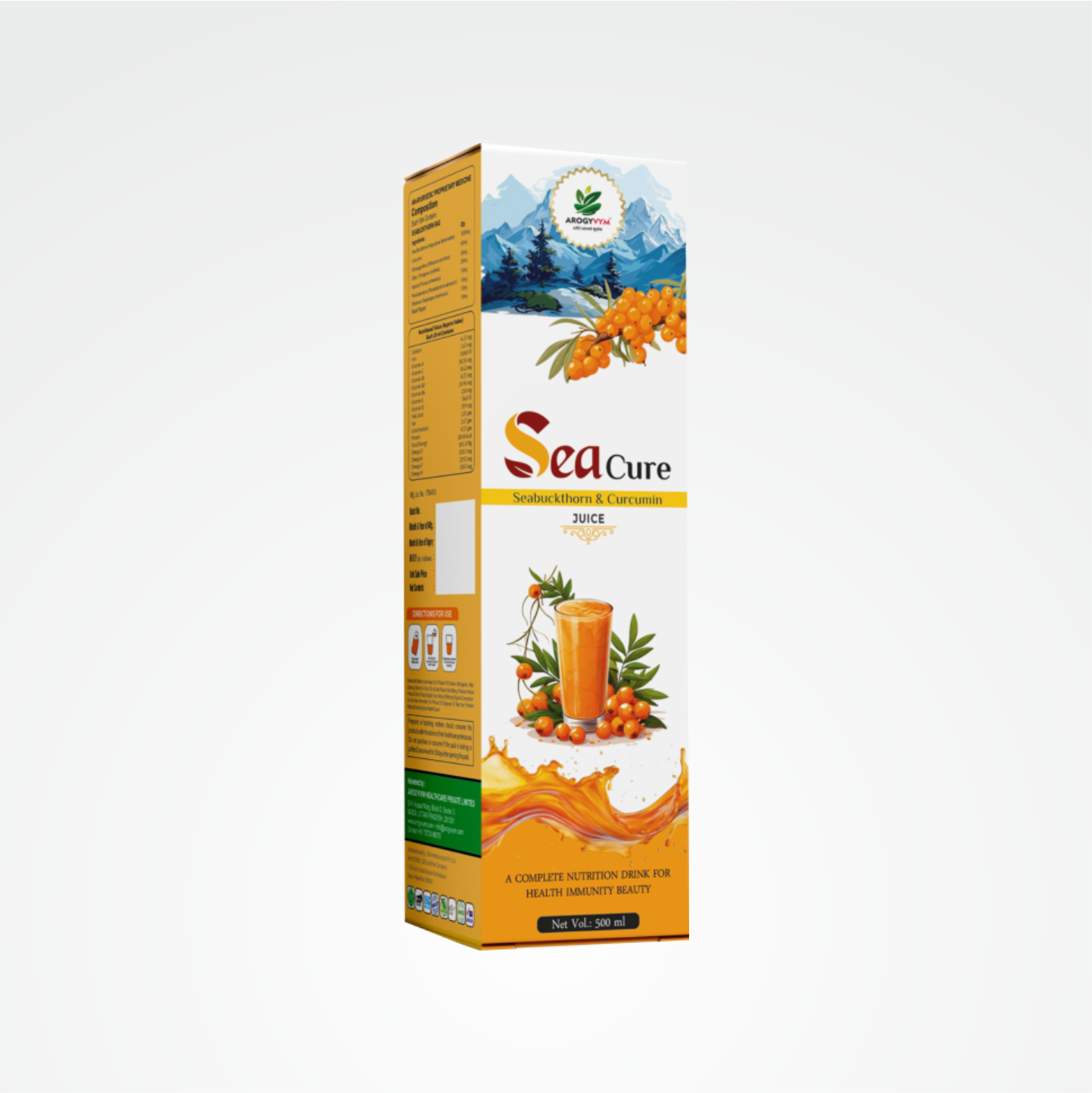 SeaCure Seabuckthorn & Curcumin Juice
