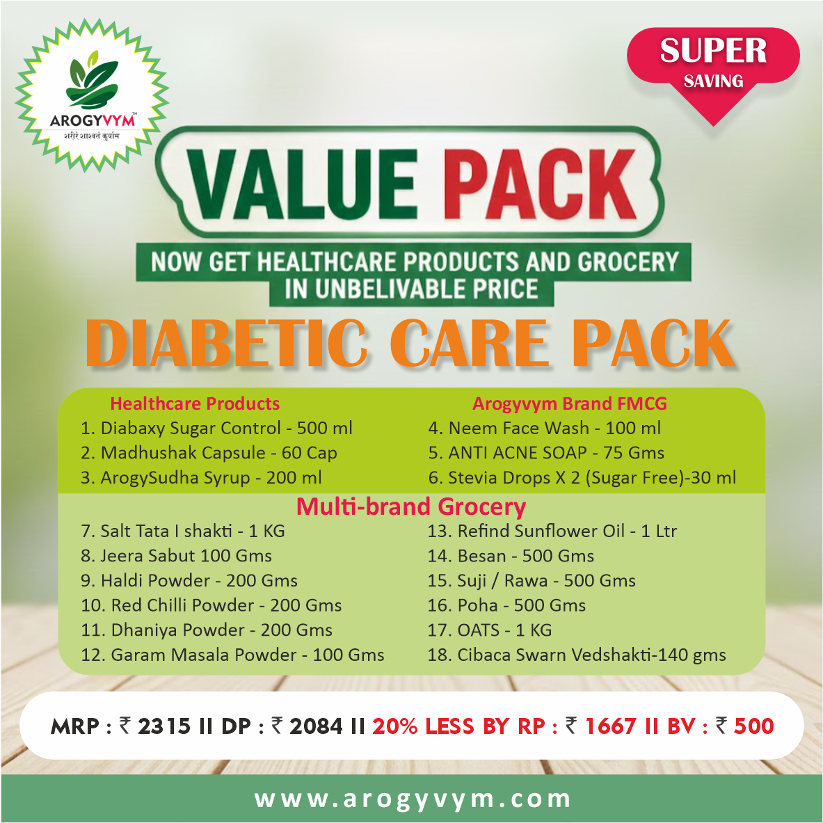 Diabetic Care Pack