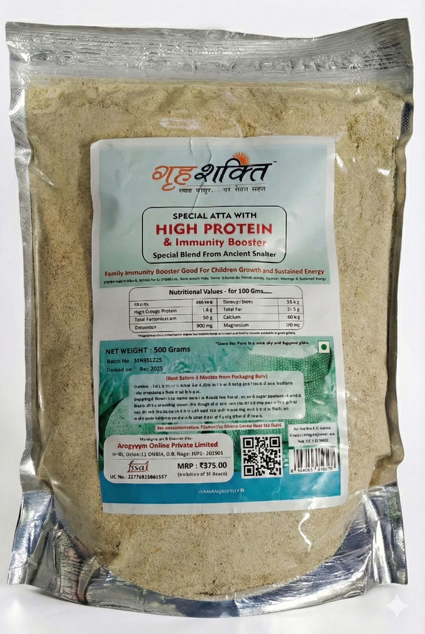 High Protein & Immunity Booster Special Atta 500 Gms