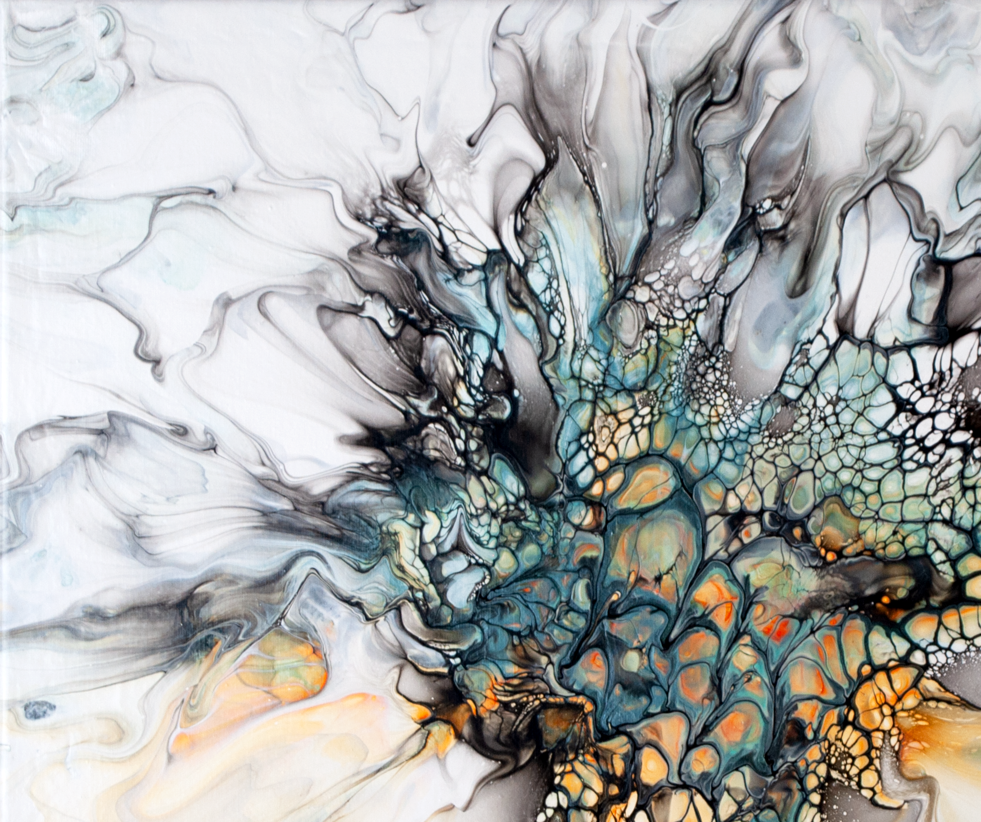 ‘The Ascent’ Abstract Fluid Art (16x20 standard canvas)