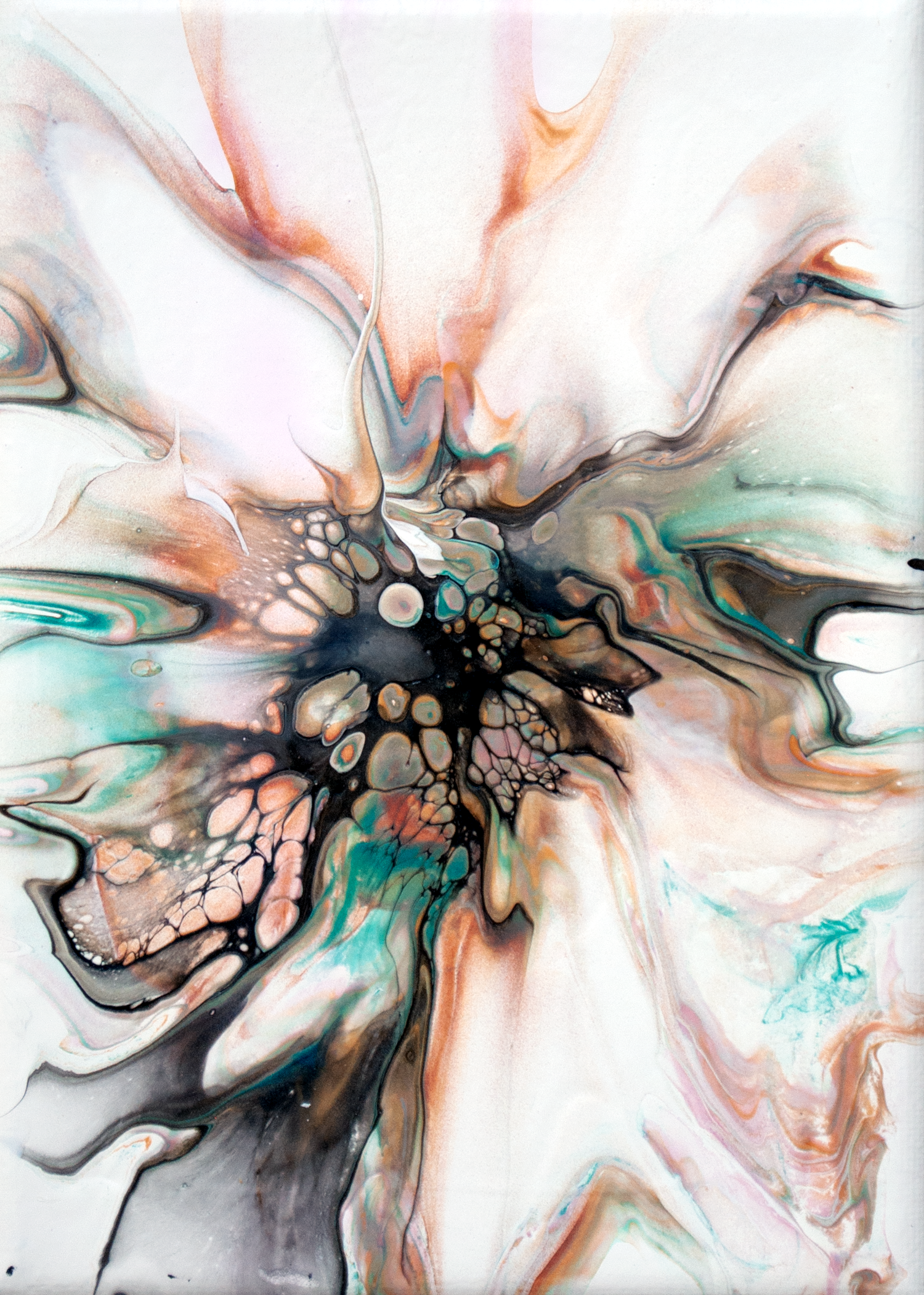 'Morpheus' Abstract Fluid Art (5x7" standard canvas)