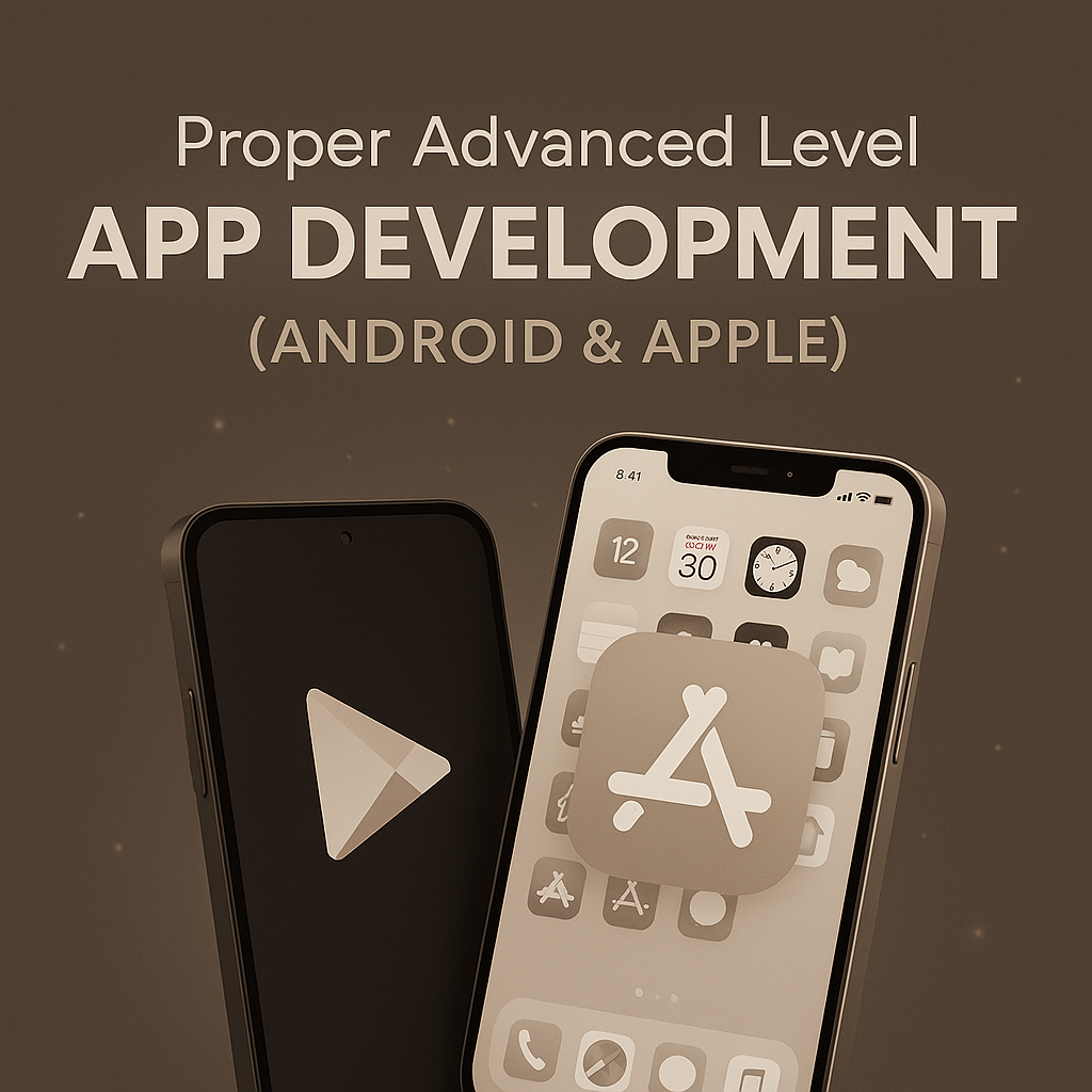 Proper Advanced Level App Development (Android & Apple Service)