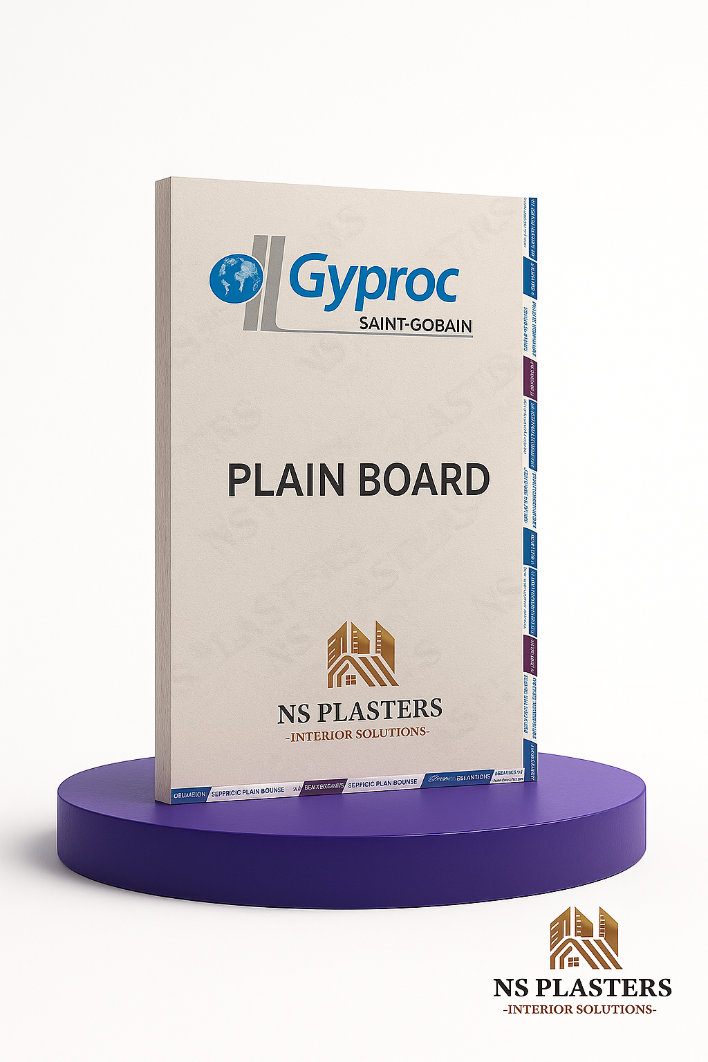 GYPROC PLAIN BOARD 12.5MM 6x4
