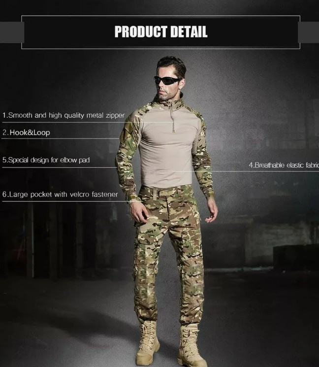 Uniforme táctico de camuflaje