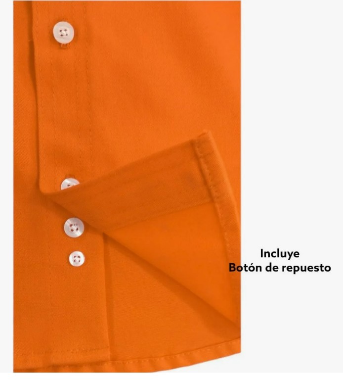 Camisa De Seguridad Industrial Gabardina Reflejante naranja