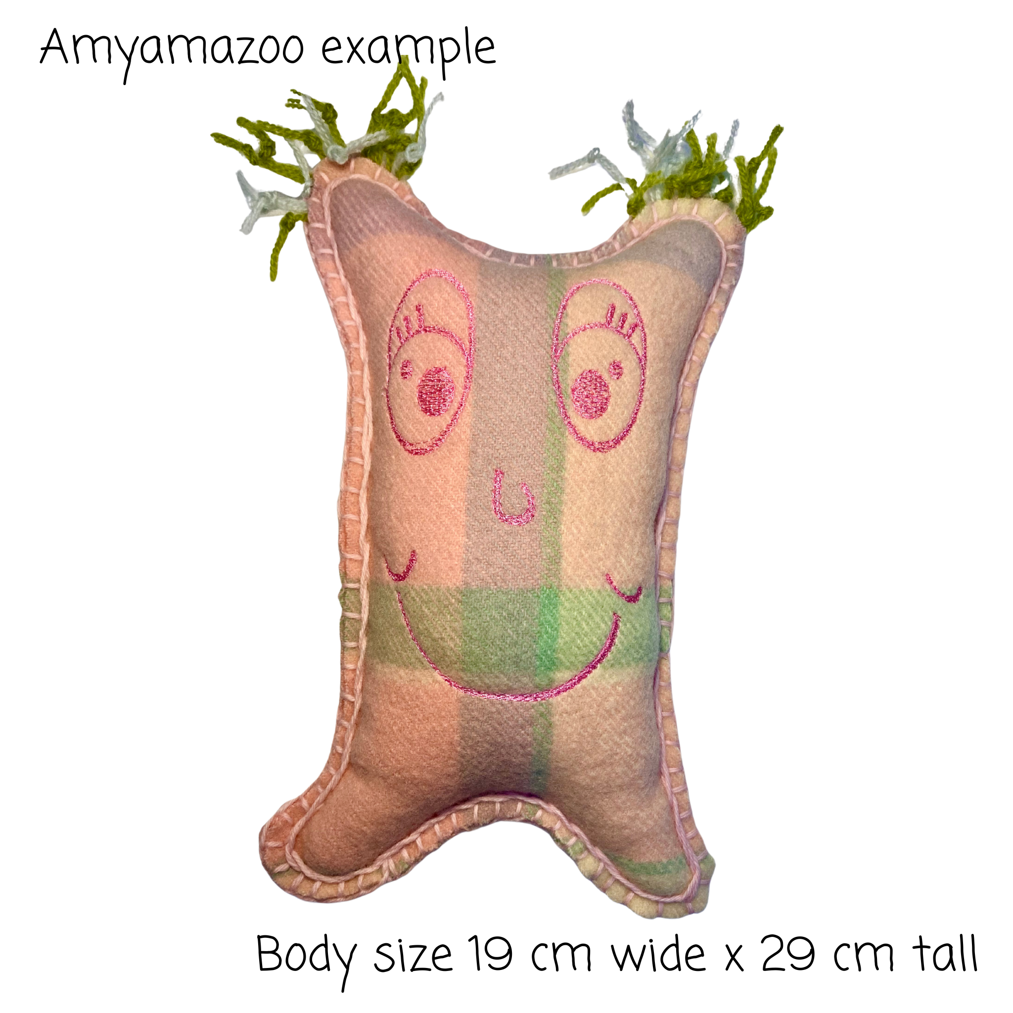 Amyamazoo kit purple & pink with multi-coloured hair