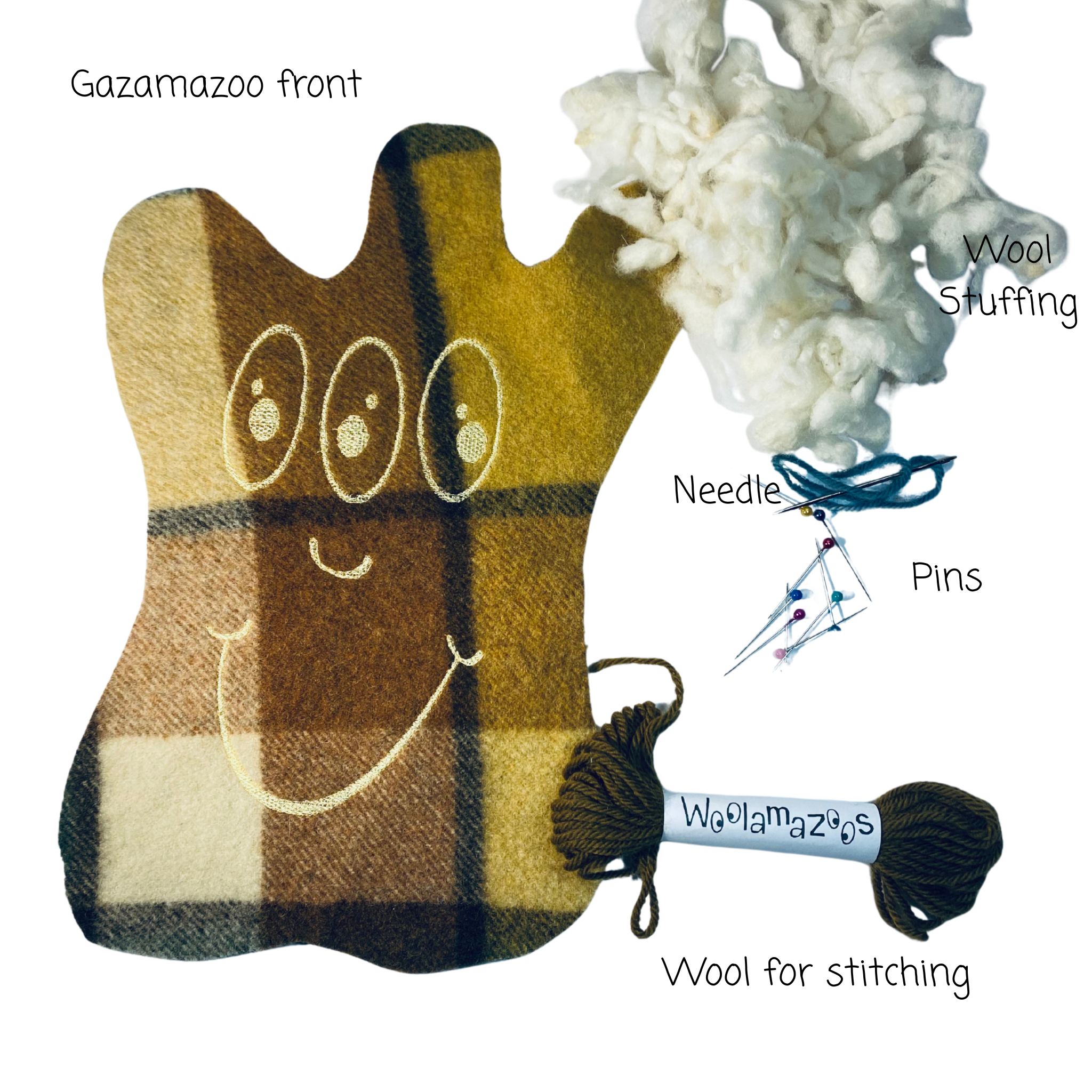 Gazamazoo kit multi-coloured brown