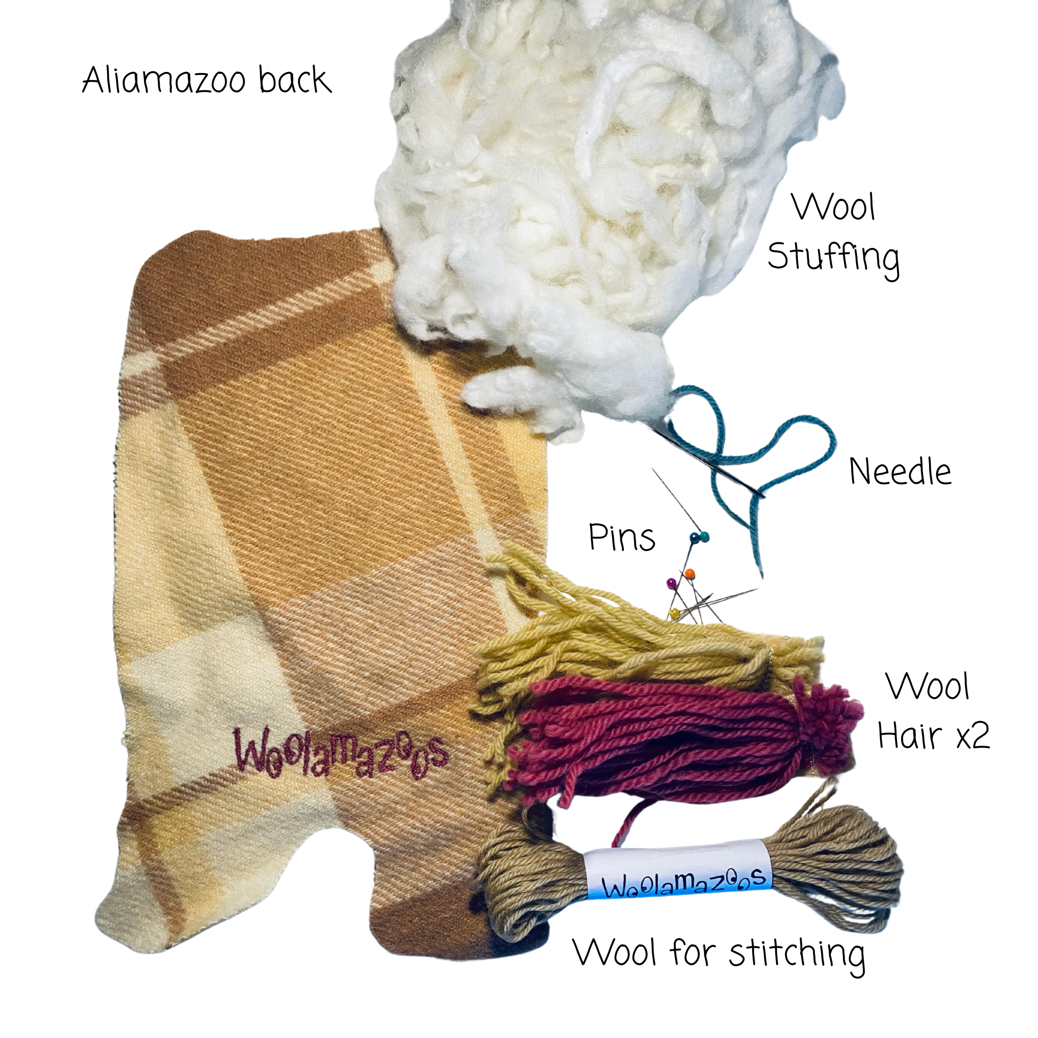 Aliamazoo kit brown with pink & light brown hair
