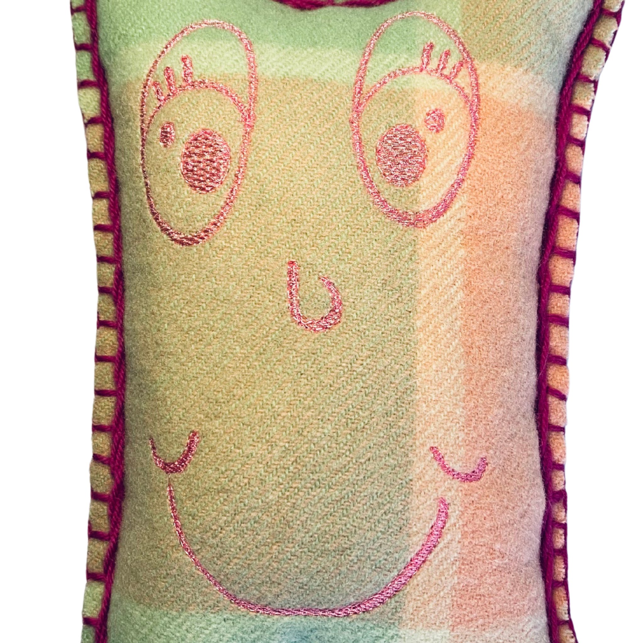 Amyamazoo pink & green with multi-coloured hair
