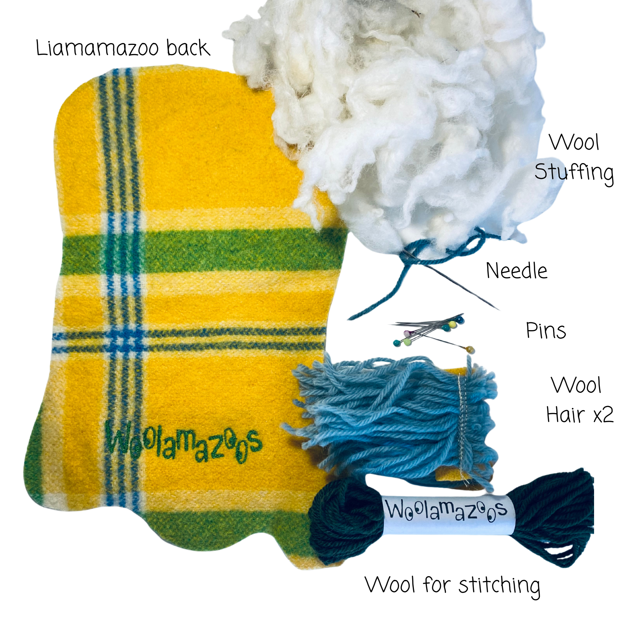 Liamamazoo kit yellow / green  with blue hair