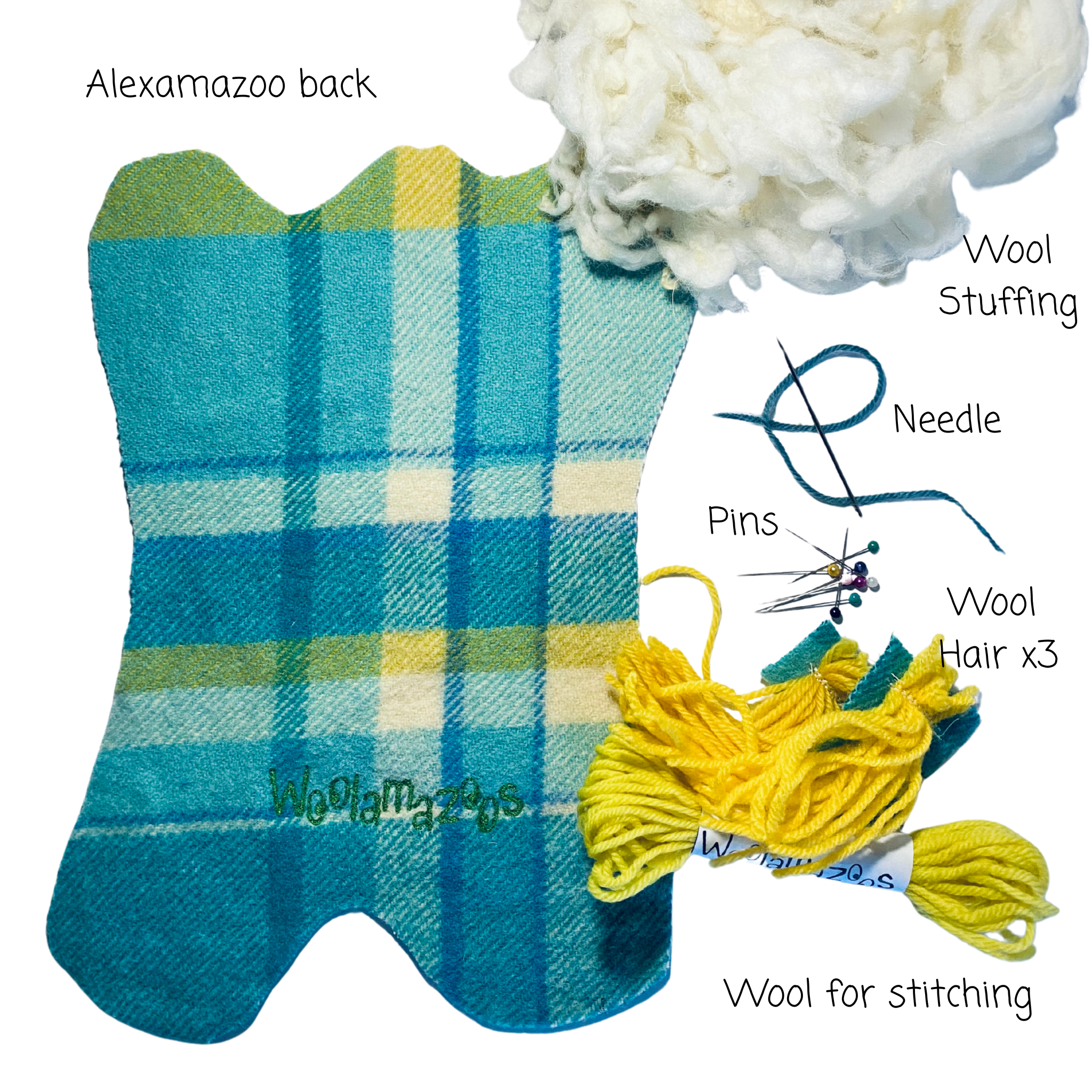 Alexamazoo kit blue & yellow with yellow hair