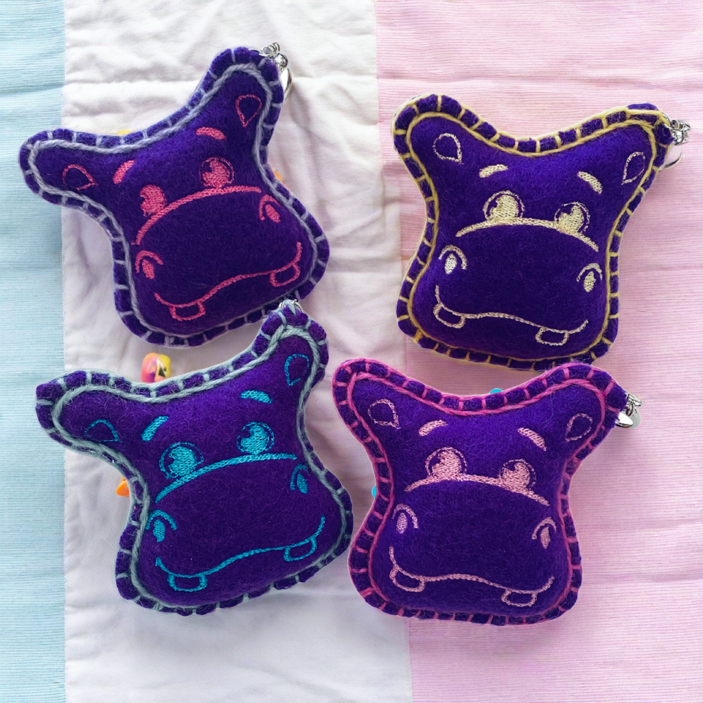 Minimazoo Hippo Keychain