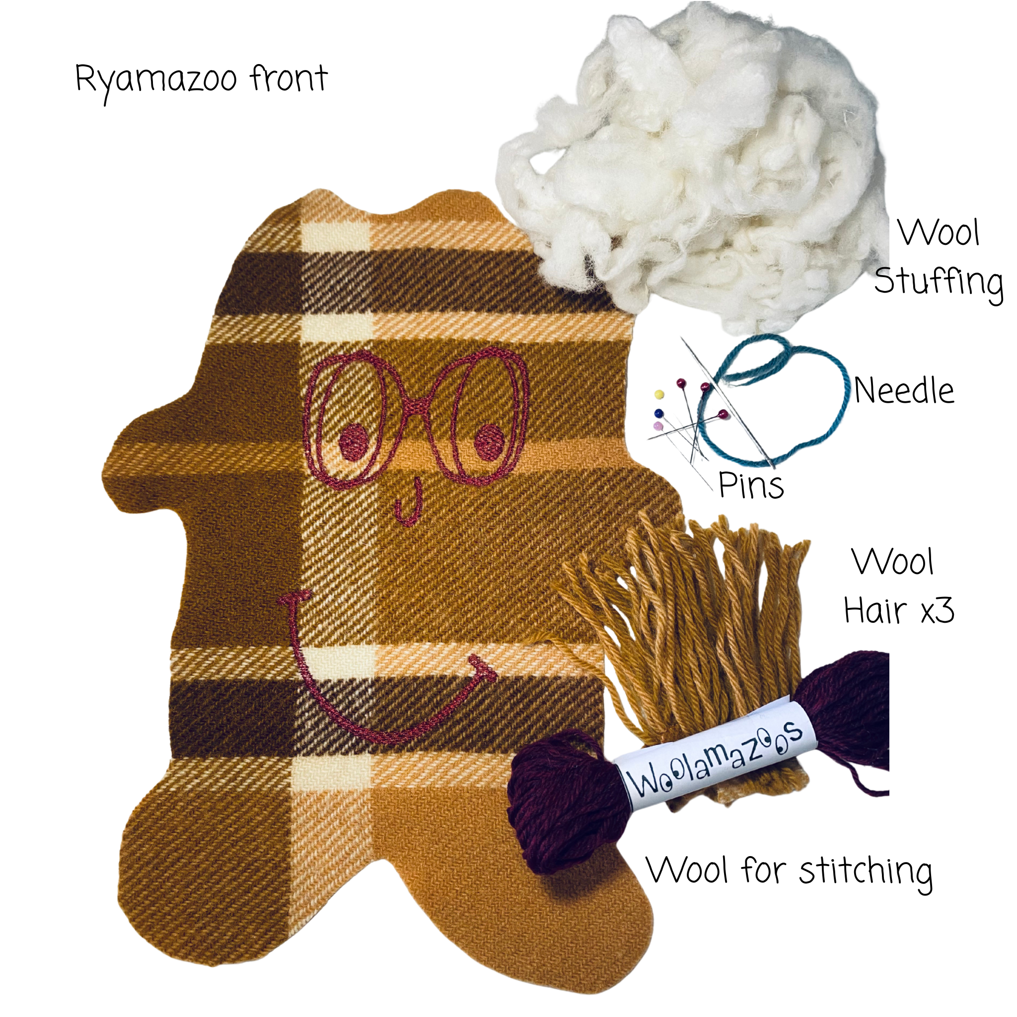 Ryamazoo kit brown with brownish hair