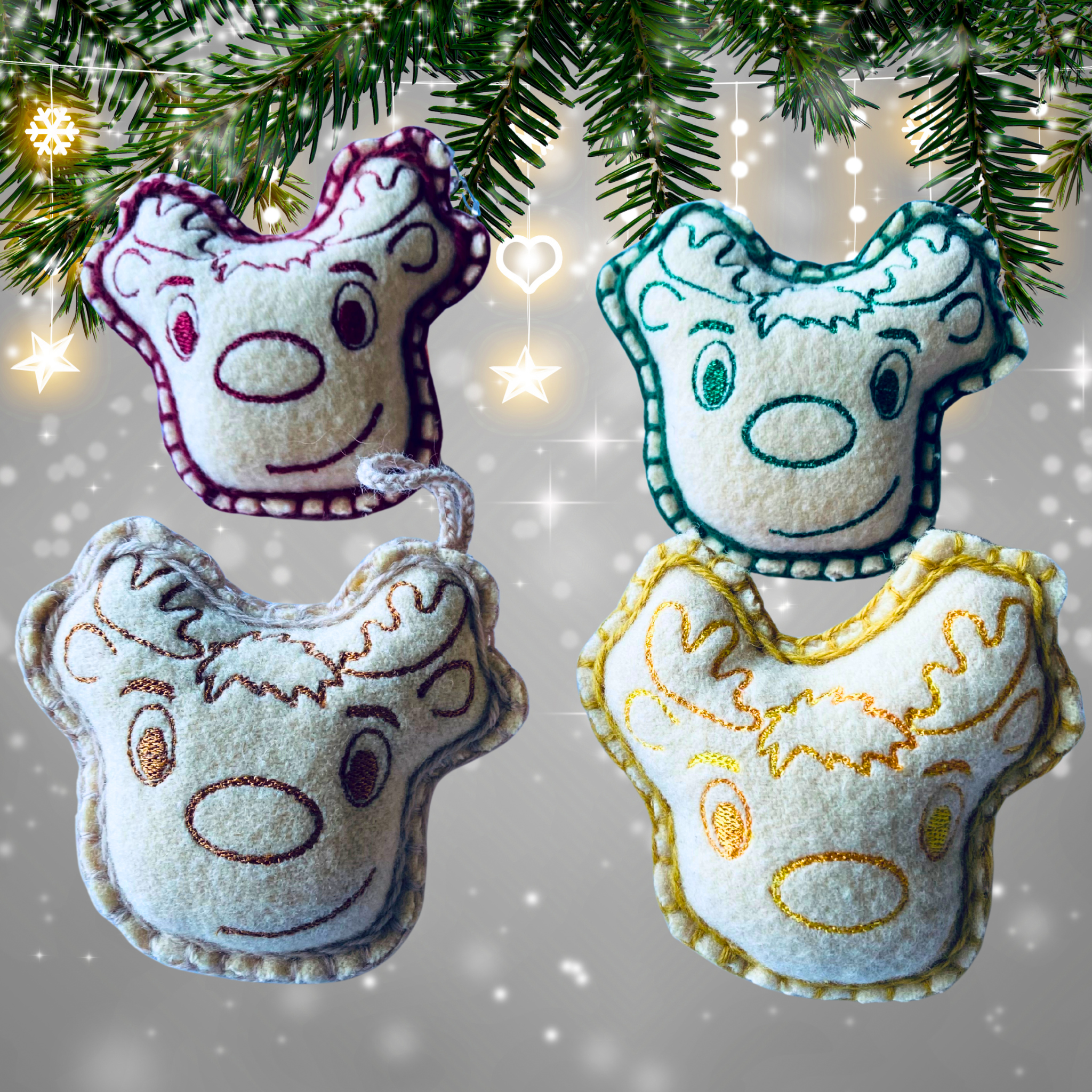 Minimazoo Christmas Reindeer Keychain