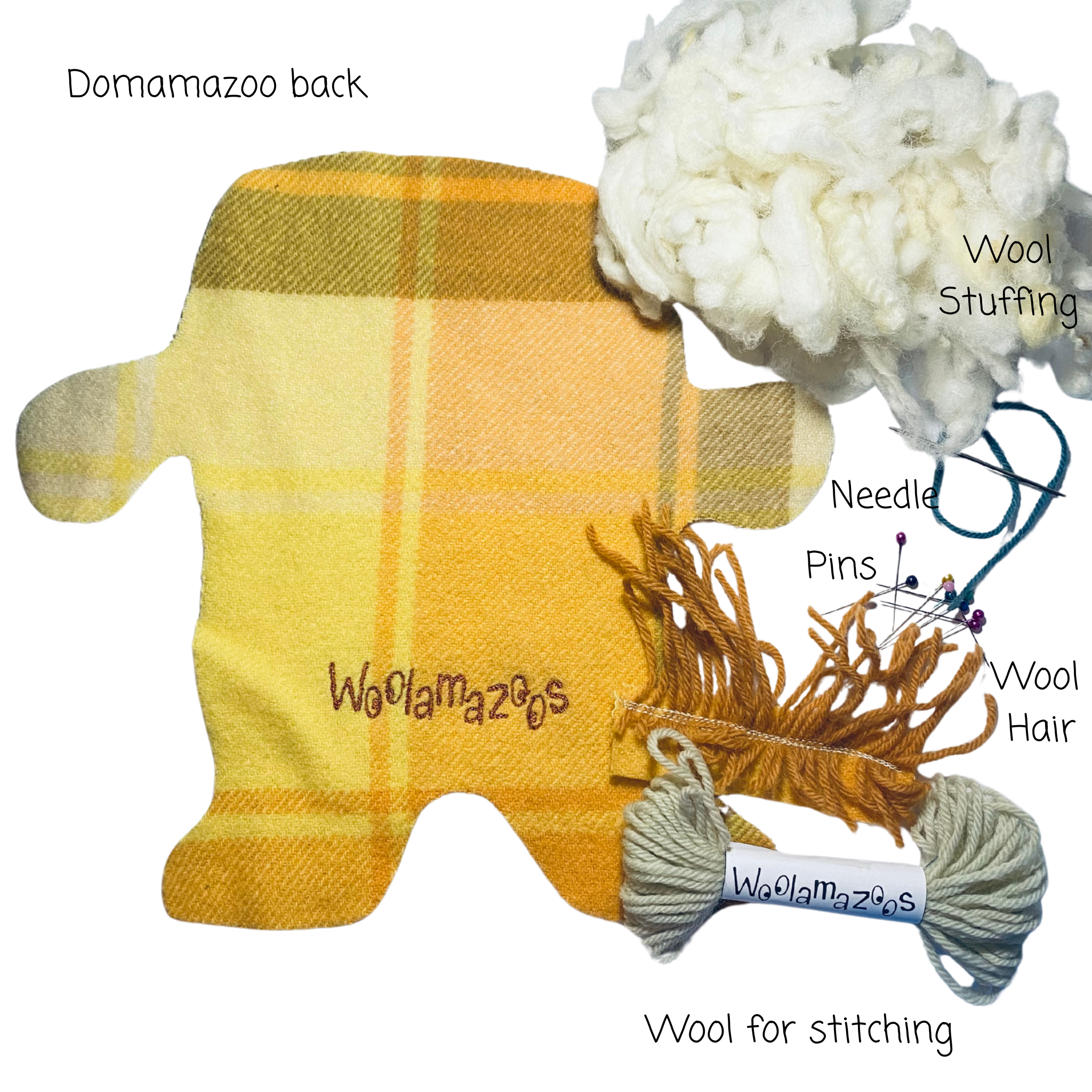 Domamazoo kit orange/yellow with orange hair