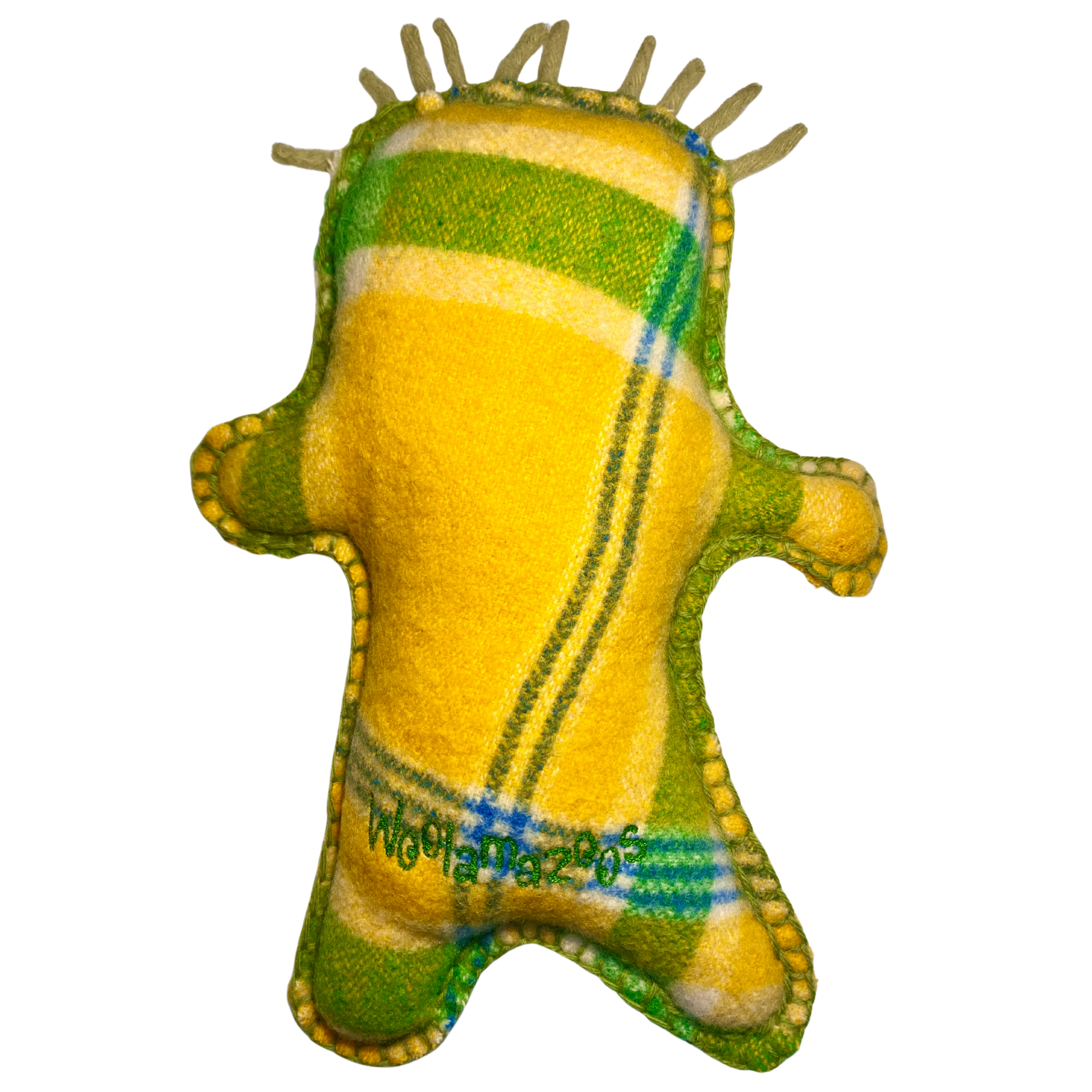 Jazzamazoo yellow with green spiked hair