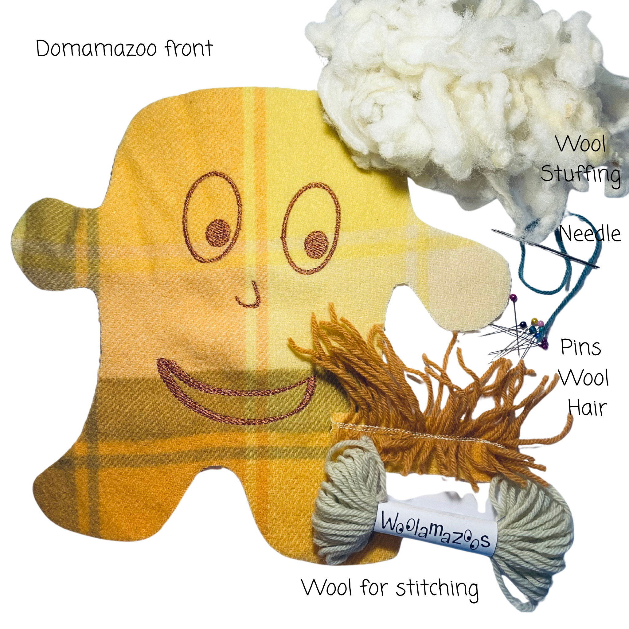 Domamazoo kit orange/yellow with orange hair
