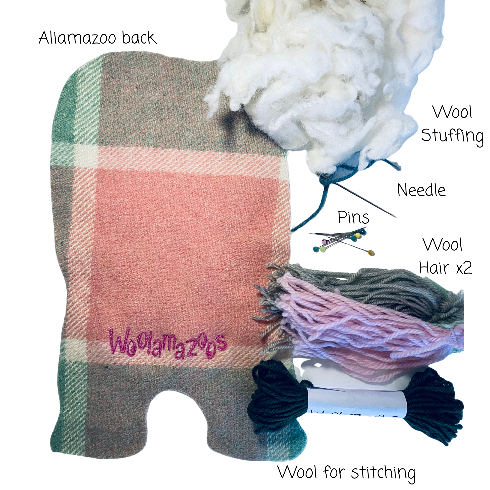 Aliamazoo kit pink with green & pink & green hair