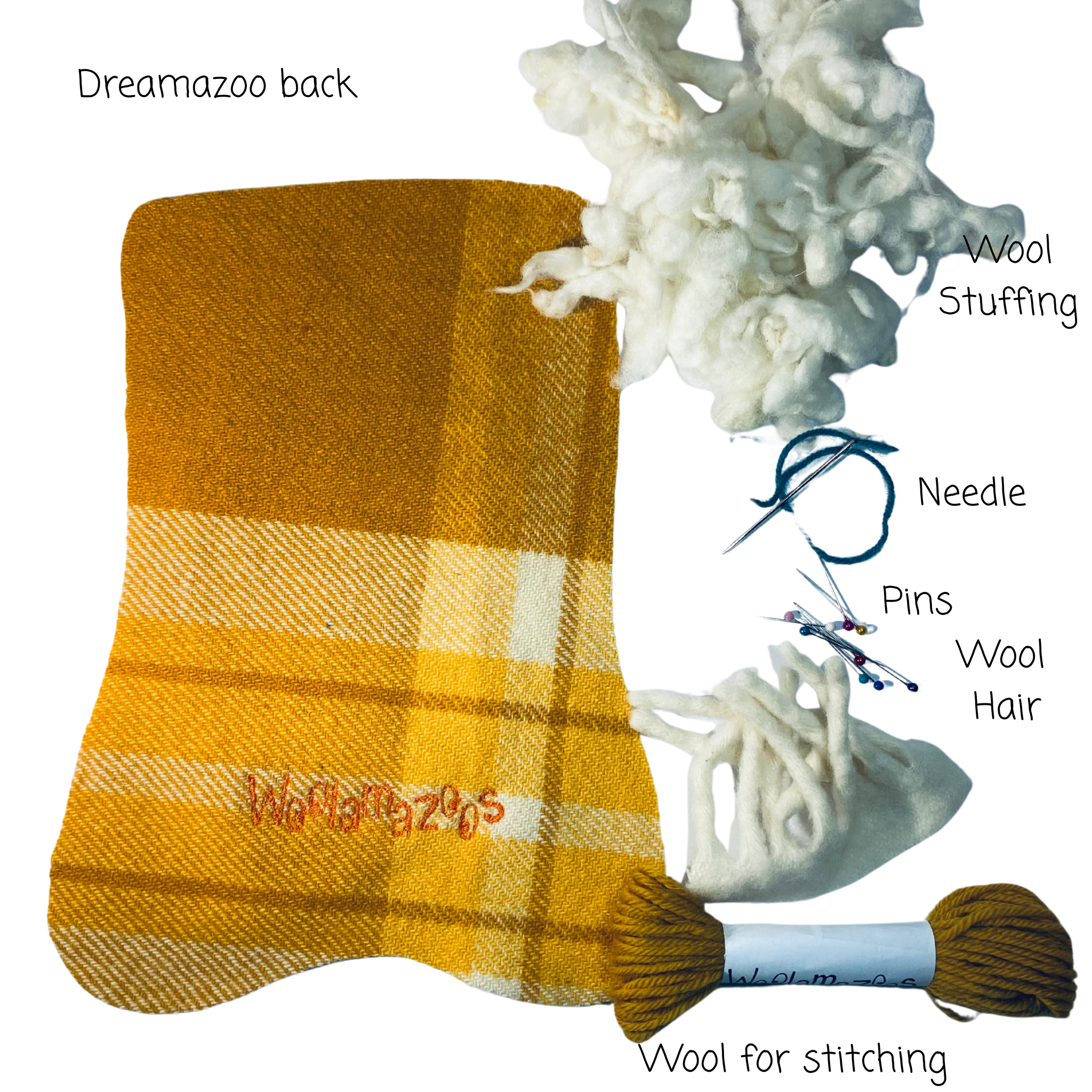 Dreamazoo kit orange with white hair
