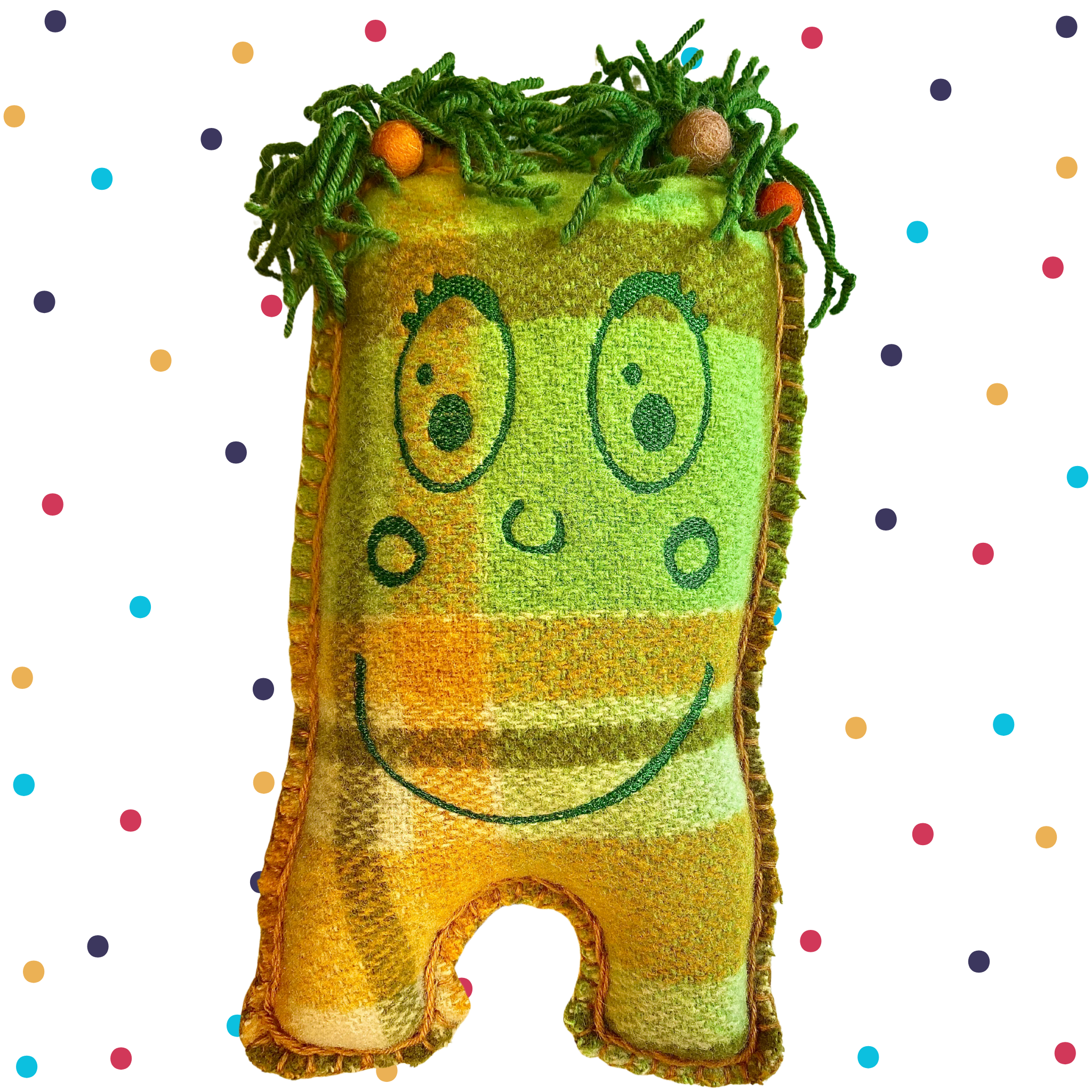 Aliamazoo green with felt bauble in the hair