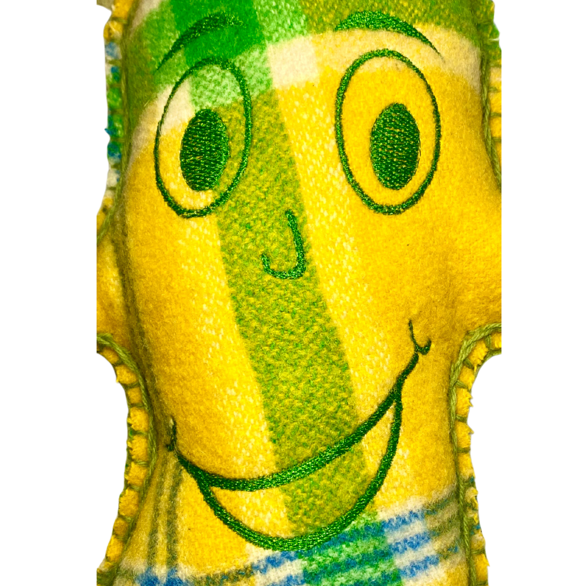 Jazzamazoo yellow with green spiked hair