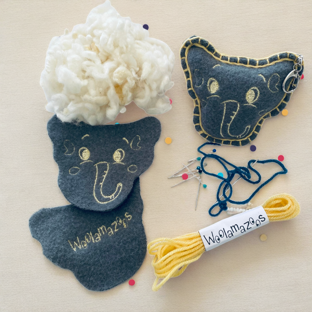 Minimazoo Elephant Kit Keychain