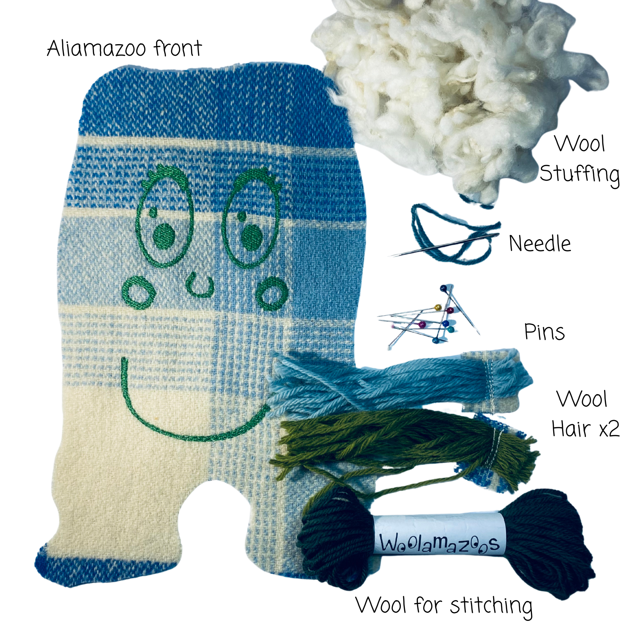 Aliamazoo kit blue with blue & green hair