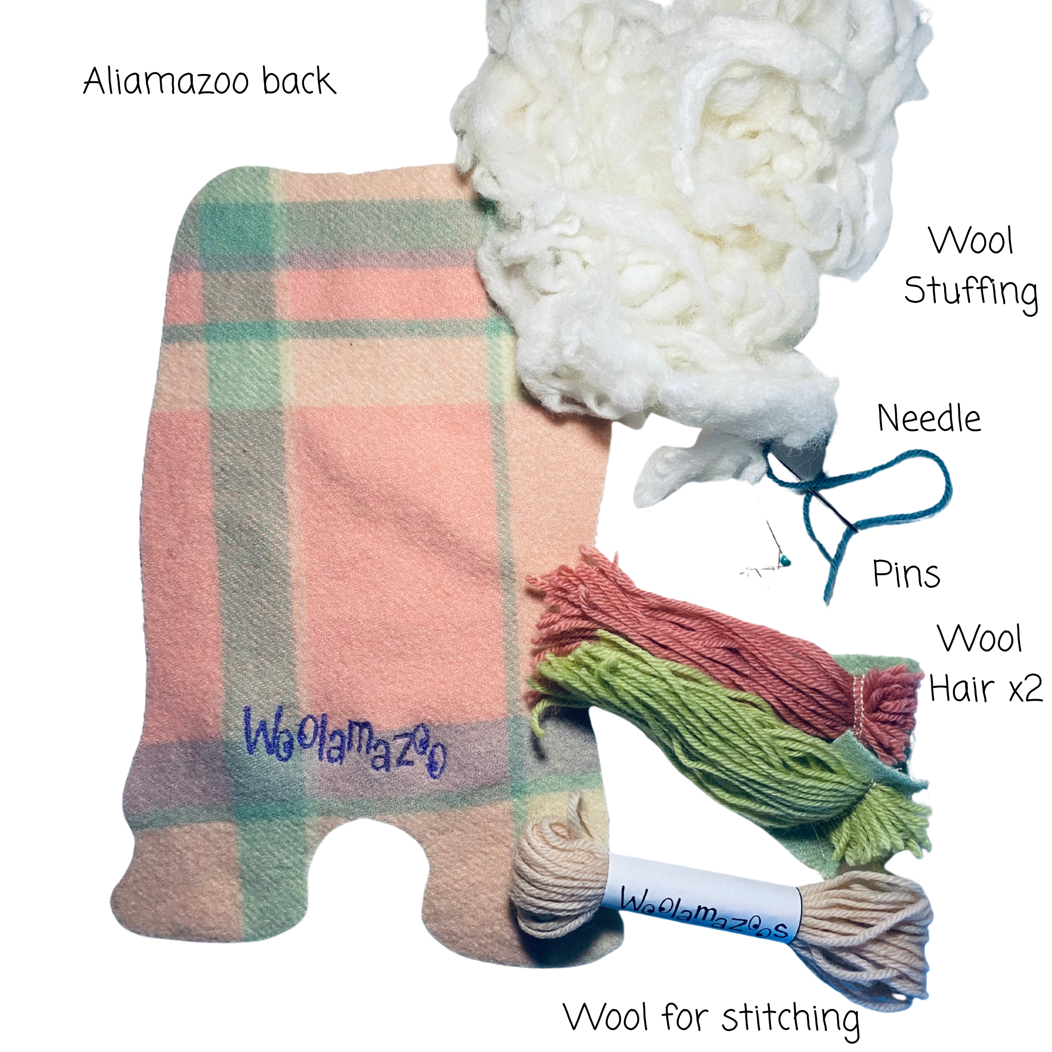 Aliamazoo kit pink with green & pinkish hair