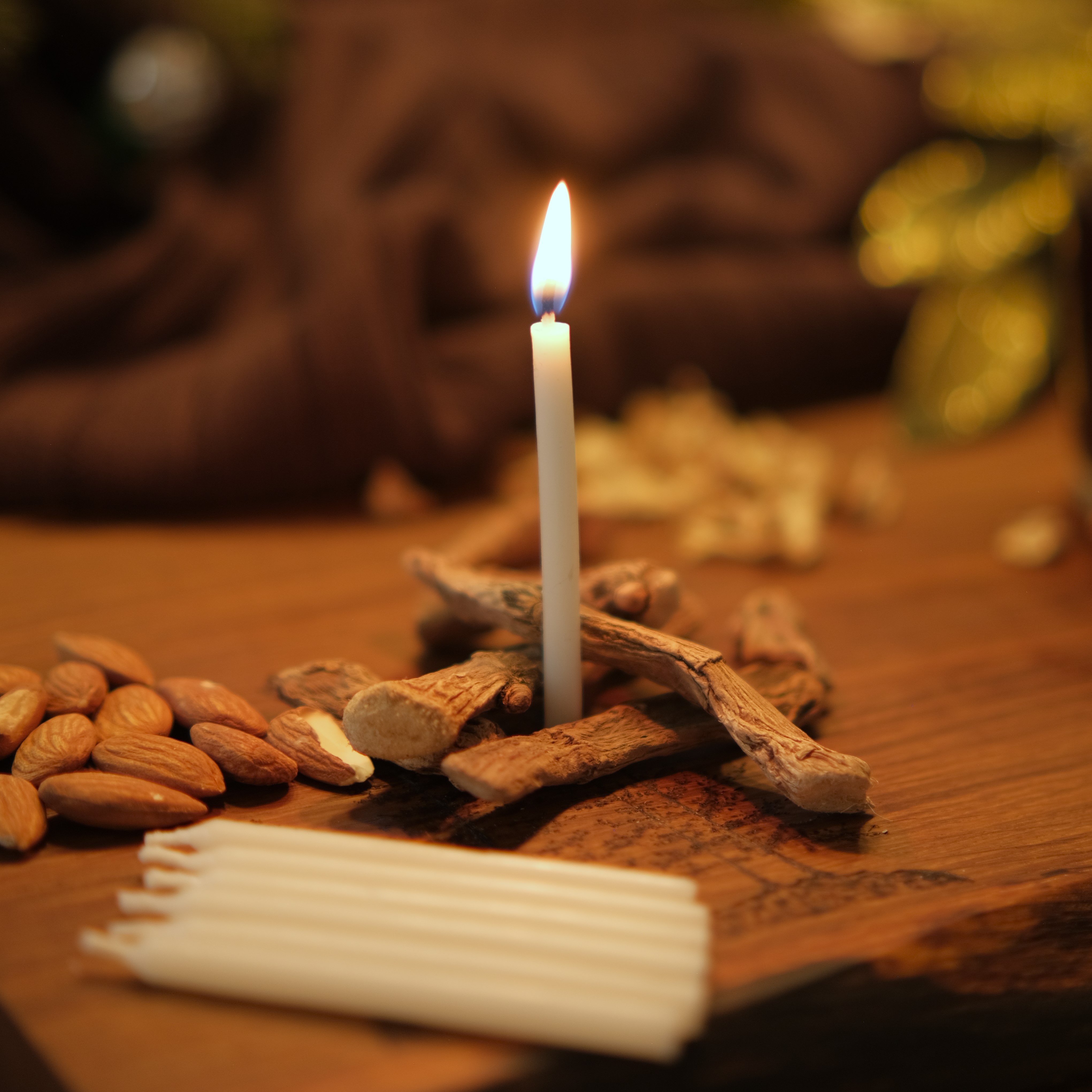 White Birthday Candles